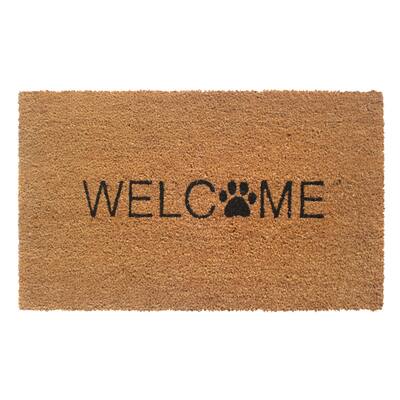 Juvale Natural Coir Doormat, Welcome Mats for Front Door, and Outdoor  Entry, 16x29 In