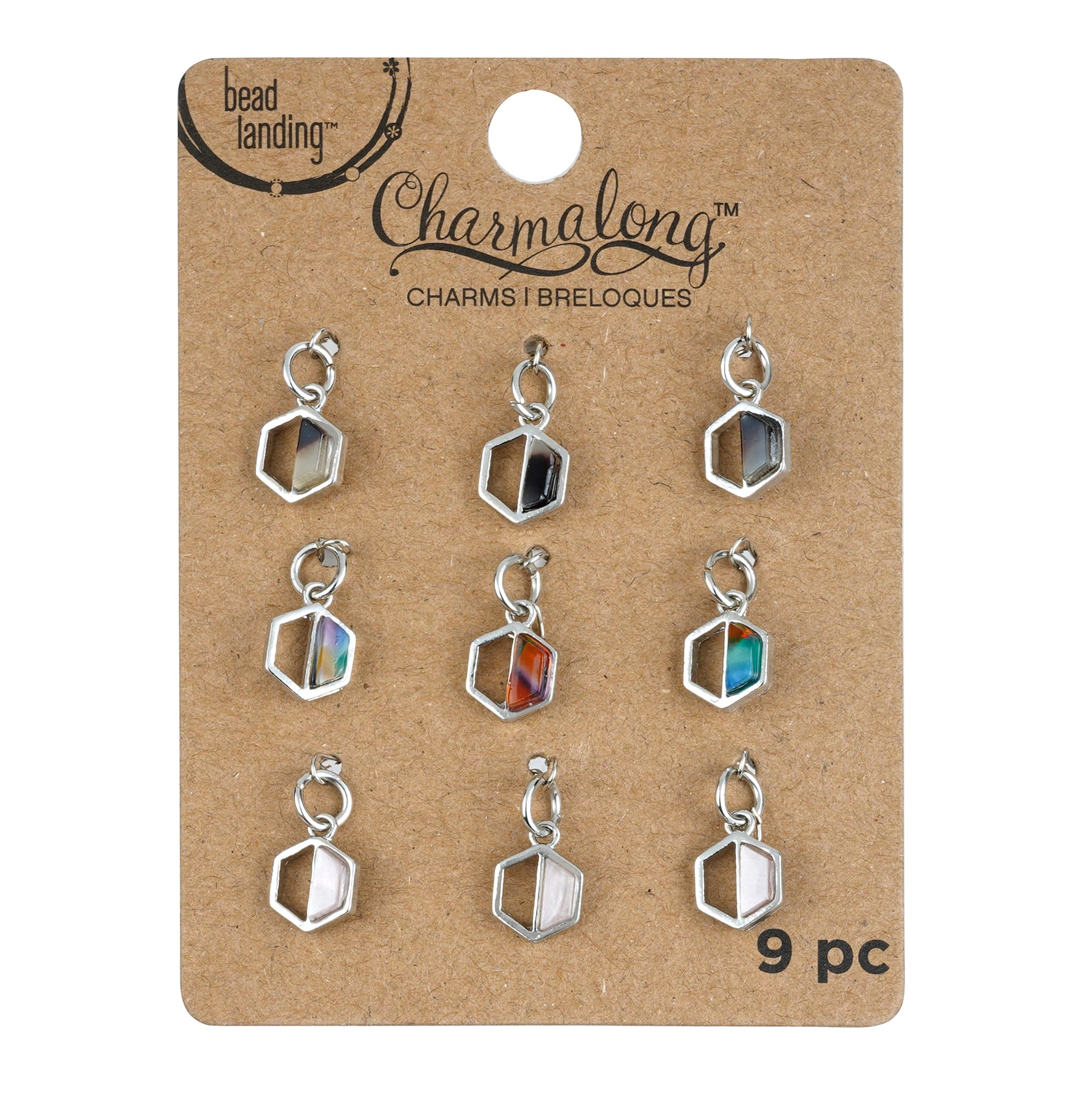 Charmalong&#x2122; Hexagon Charms by Bead Landing&#x2122;