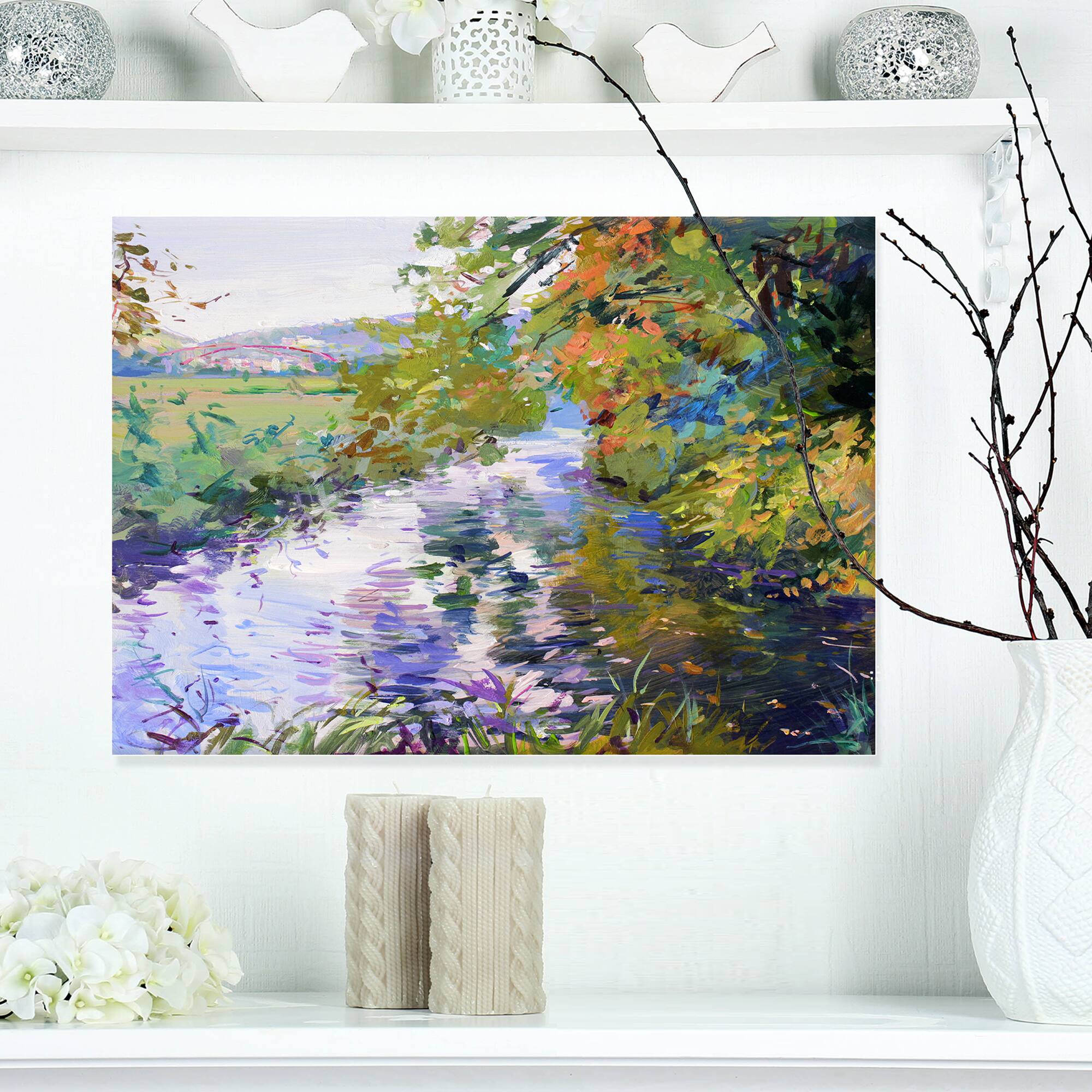 Designart - Fall in Amazing Colors - Landscape Painting Canvas Print