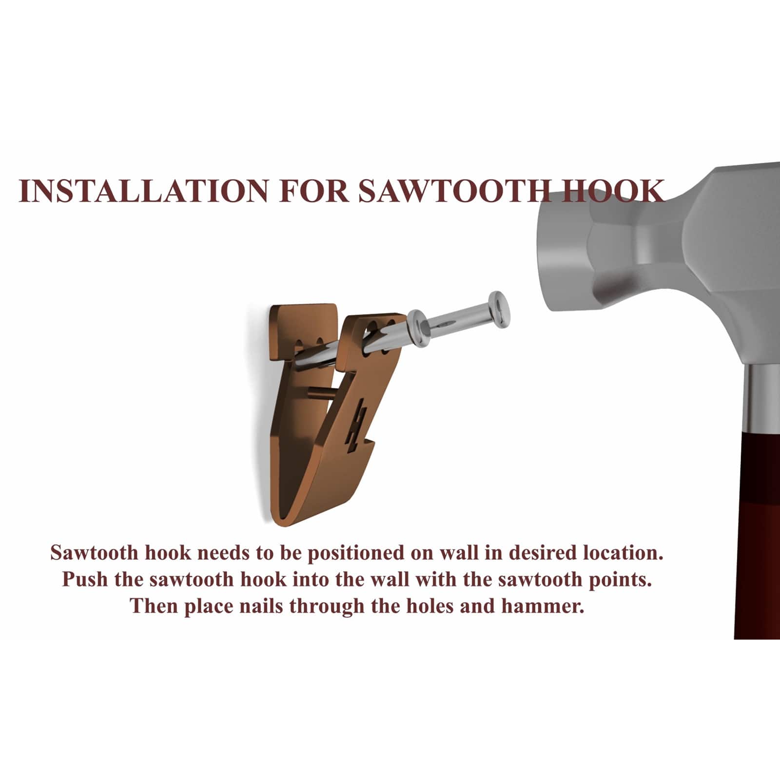 HangZ™ 15lb. Canvas Sawtooth Hooks, 50ct.