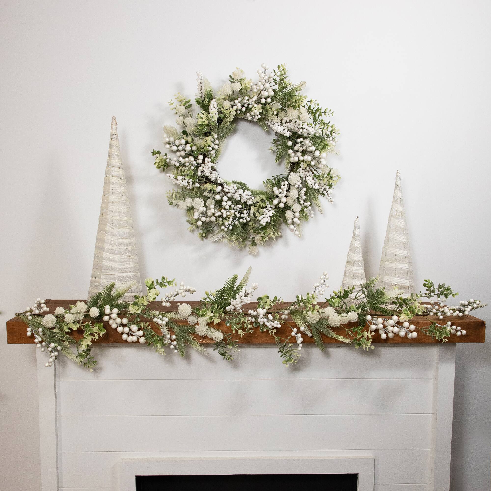 5ft. Glittered Berries & Eucalyptus Artificial Christmas Garland