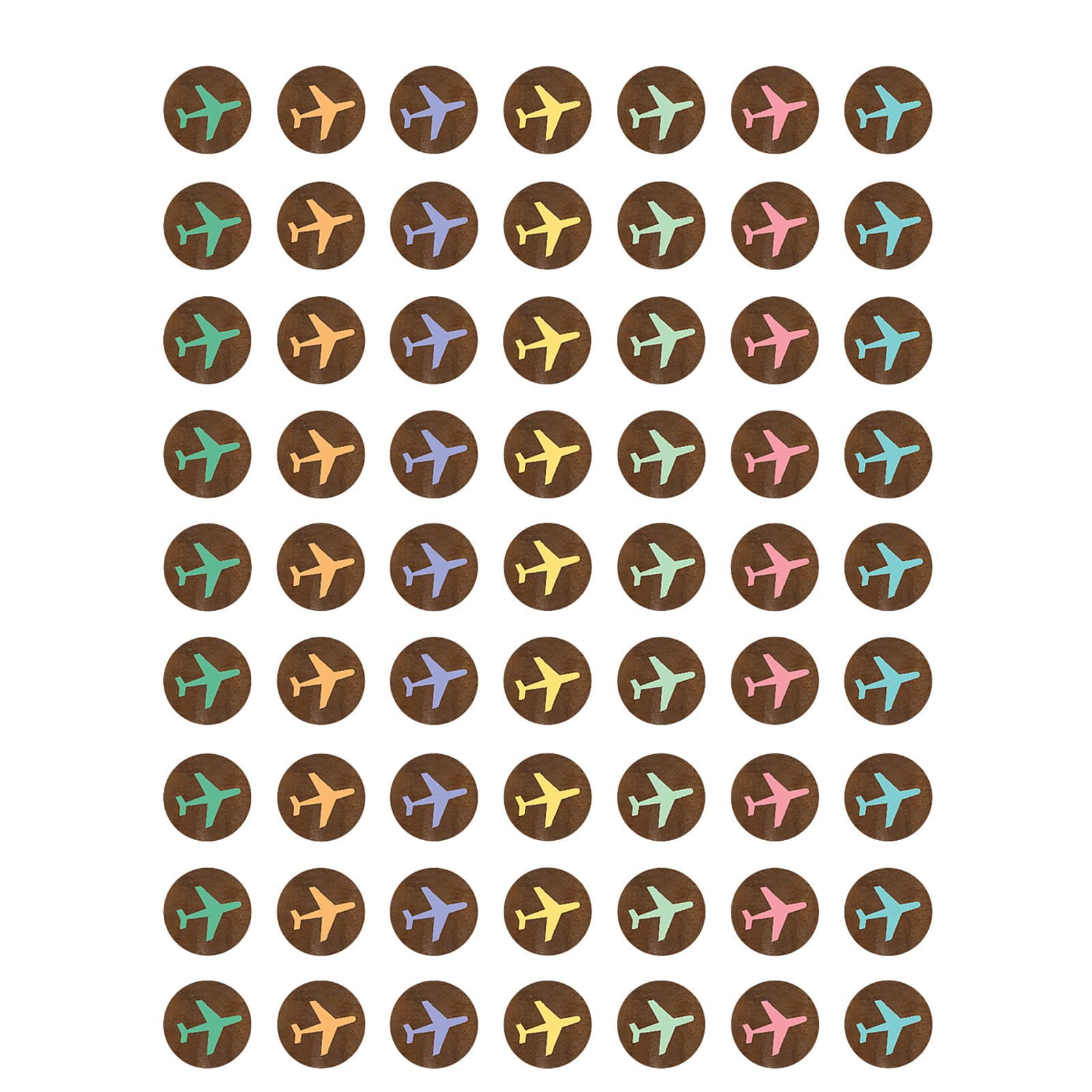 Teacher Created Resources Mini Travel the Map Airplanes Stickers, 12 Packs of 378