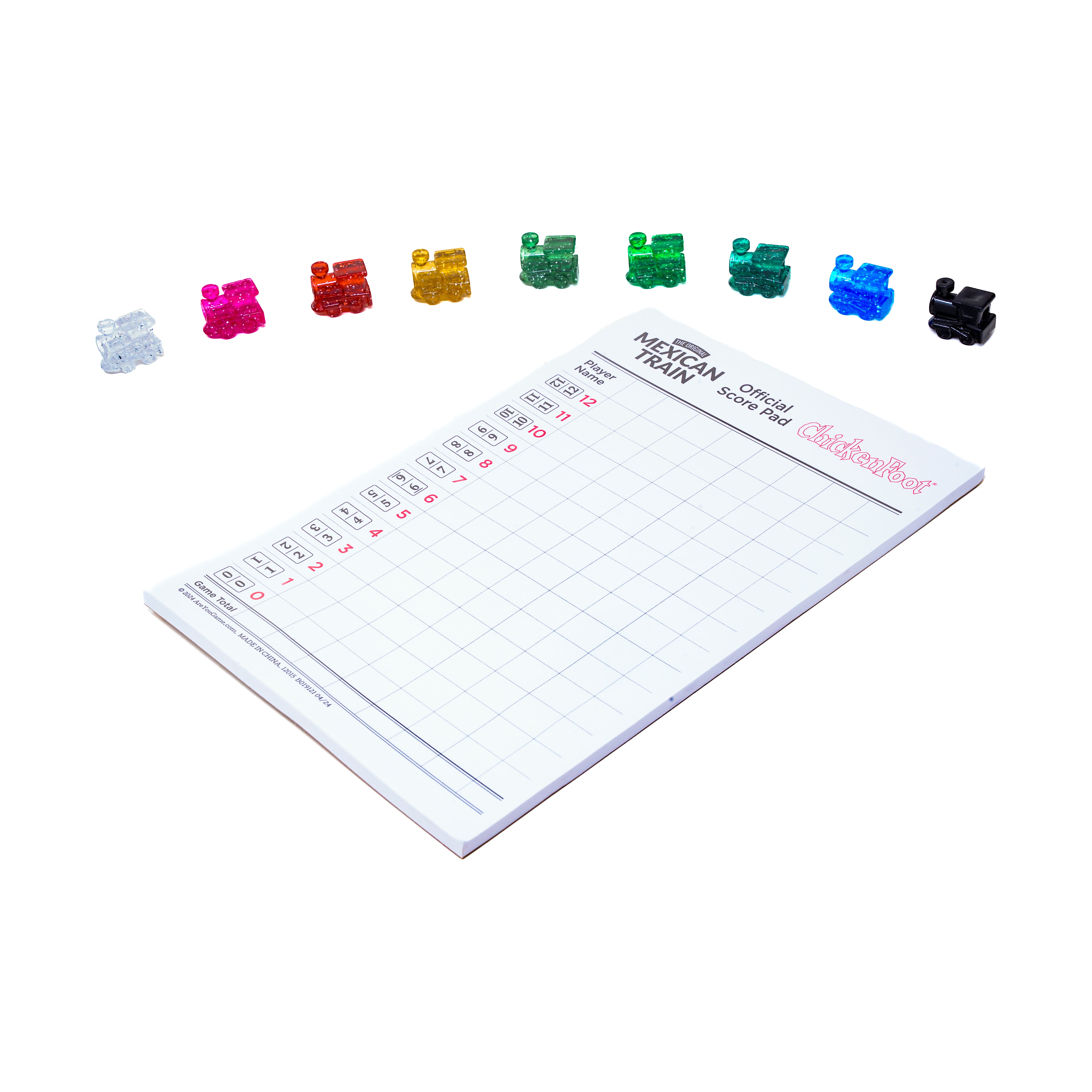 The Original Mexican Train Featuring Number Dominoes - Bonus Chickenfoot Game Included