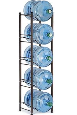 NEX™ Dark Brown 5 Tier 5 Gallon Metal Water Jug Holder Storage Rack ...