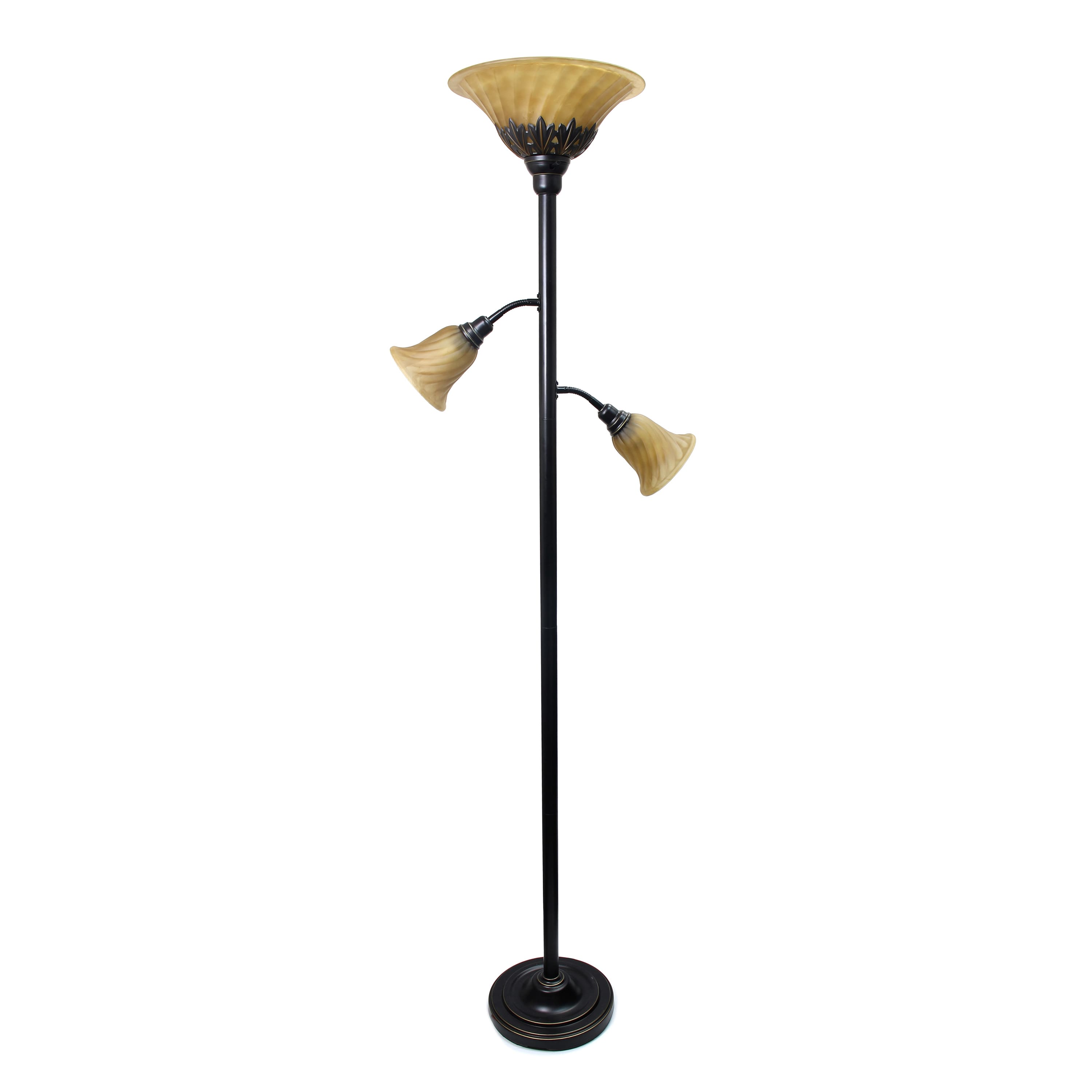 Torchiere floor lamp with best sale reading light