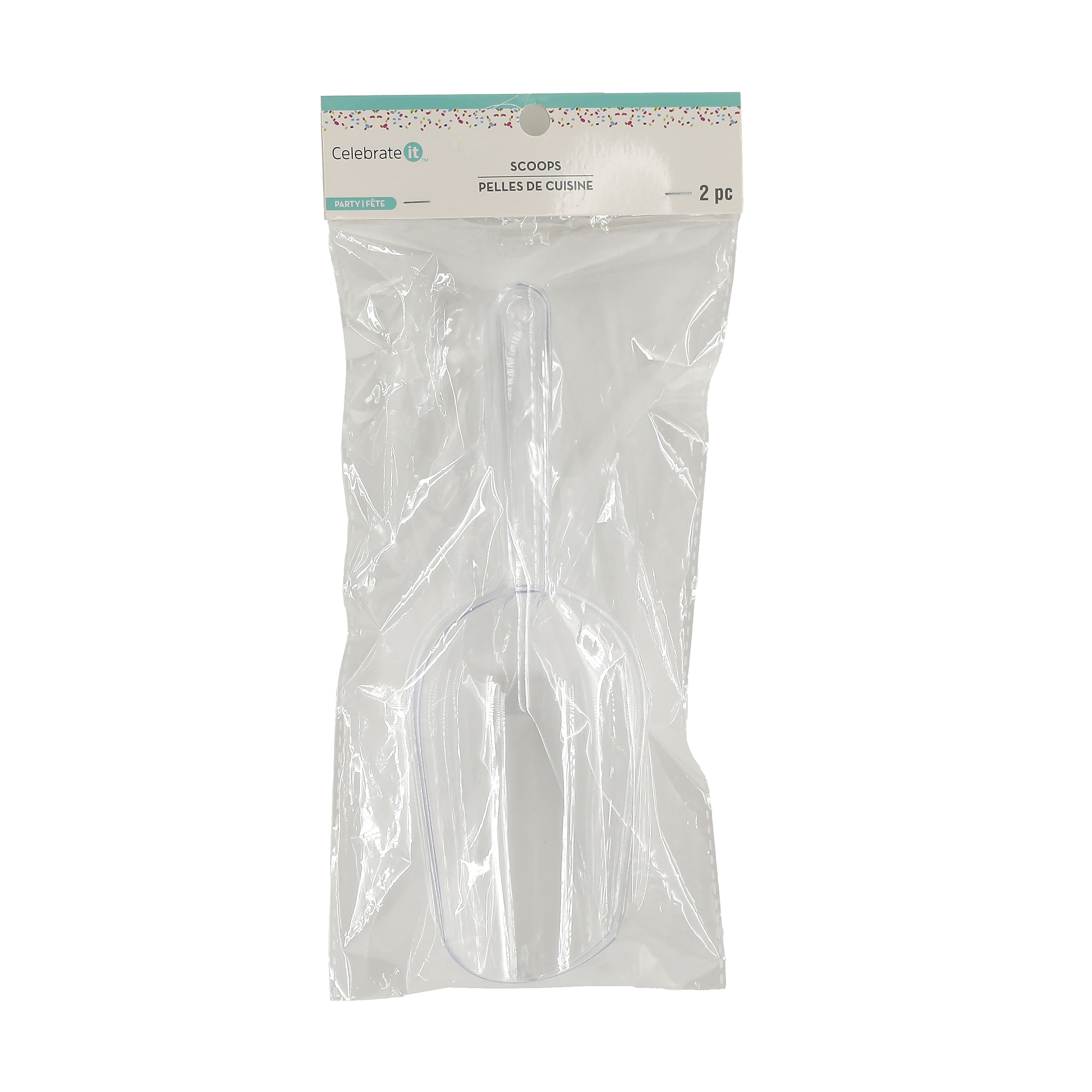 Clear Plastic Scoops, 2ct. by Celebrate It&#x2122;
