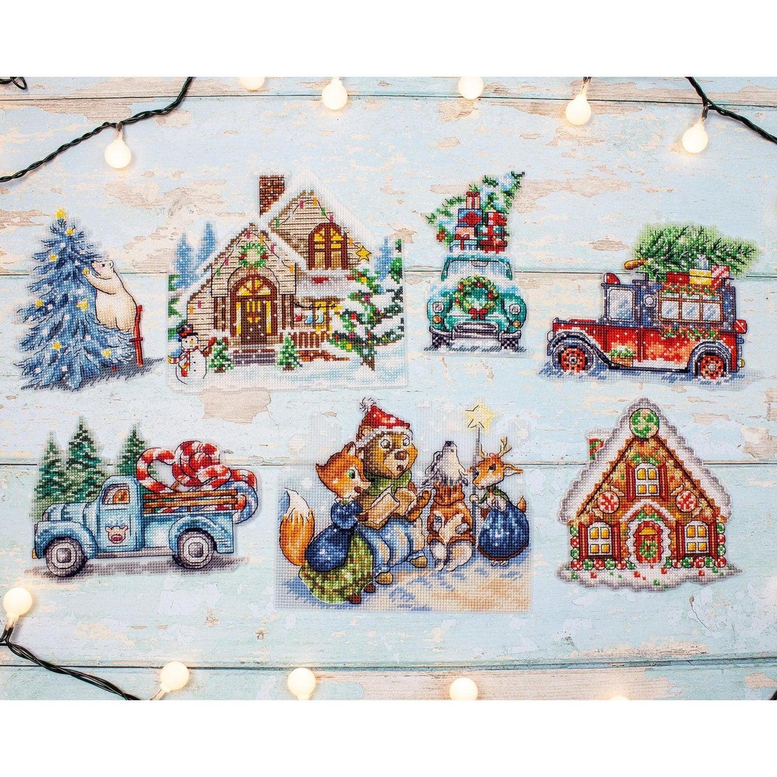 Letistitch Christmas Ornaments Counted Cross Stitch Kit