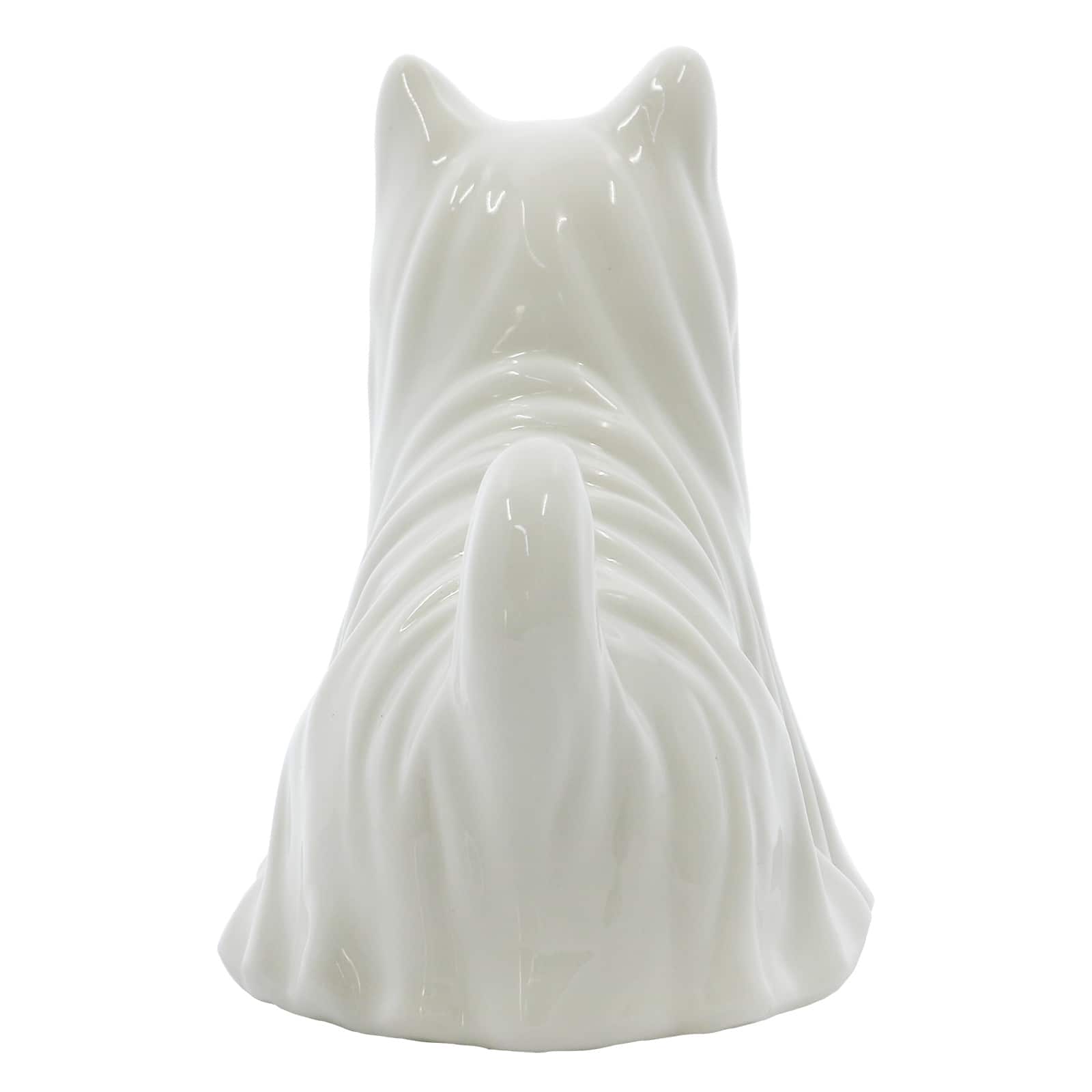 6.5&#x22; White Ghost Cat Pre-Lit Ceramic Tabletop D&#xE9;cor by Ashland&#xAE;