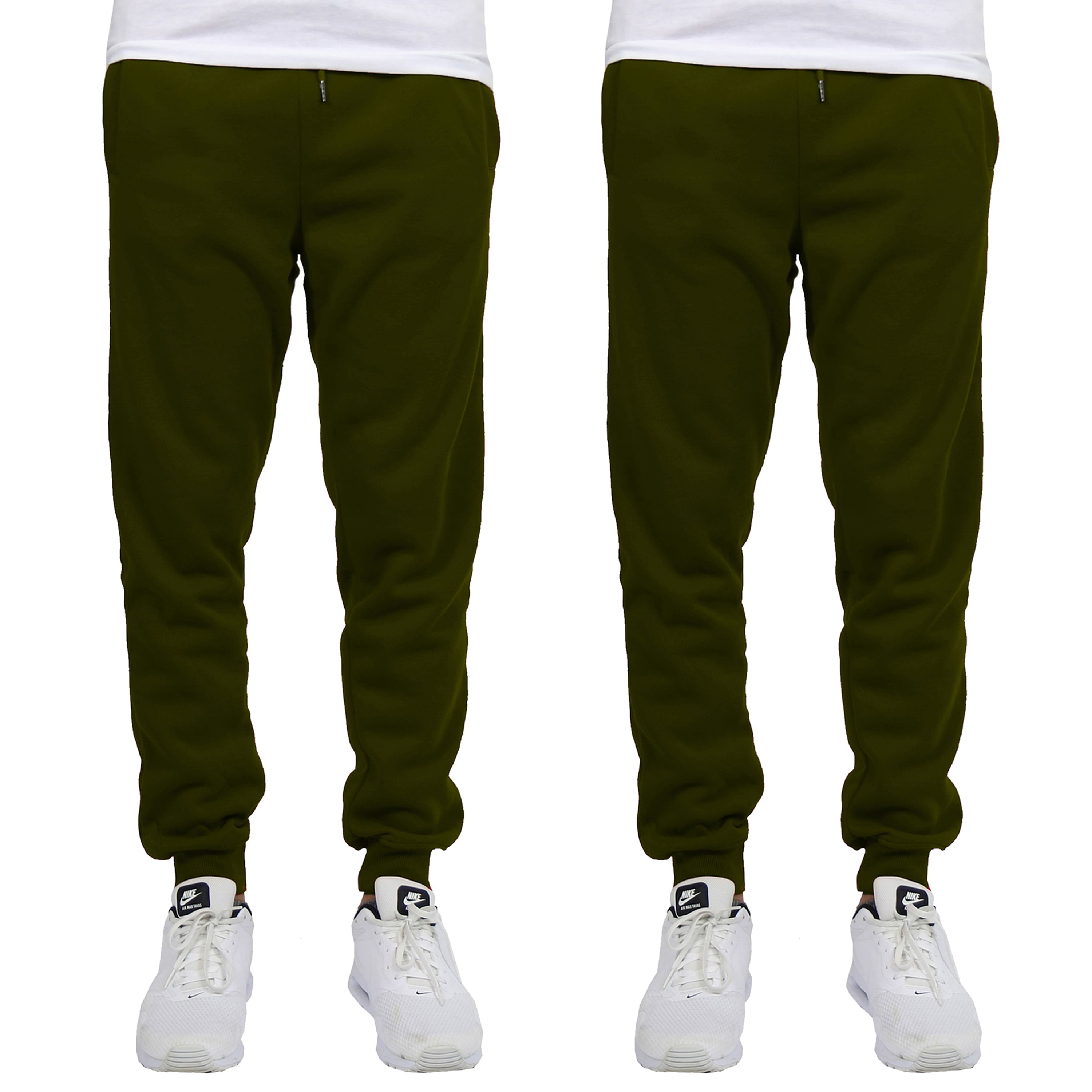 Galaxy by Harvic Men's Fleece-Lined Jogger Sweatpants 2 Pack