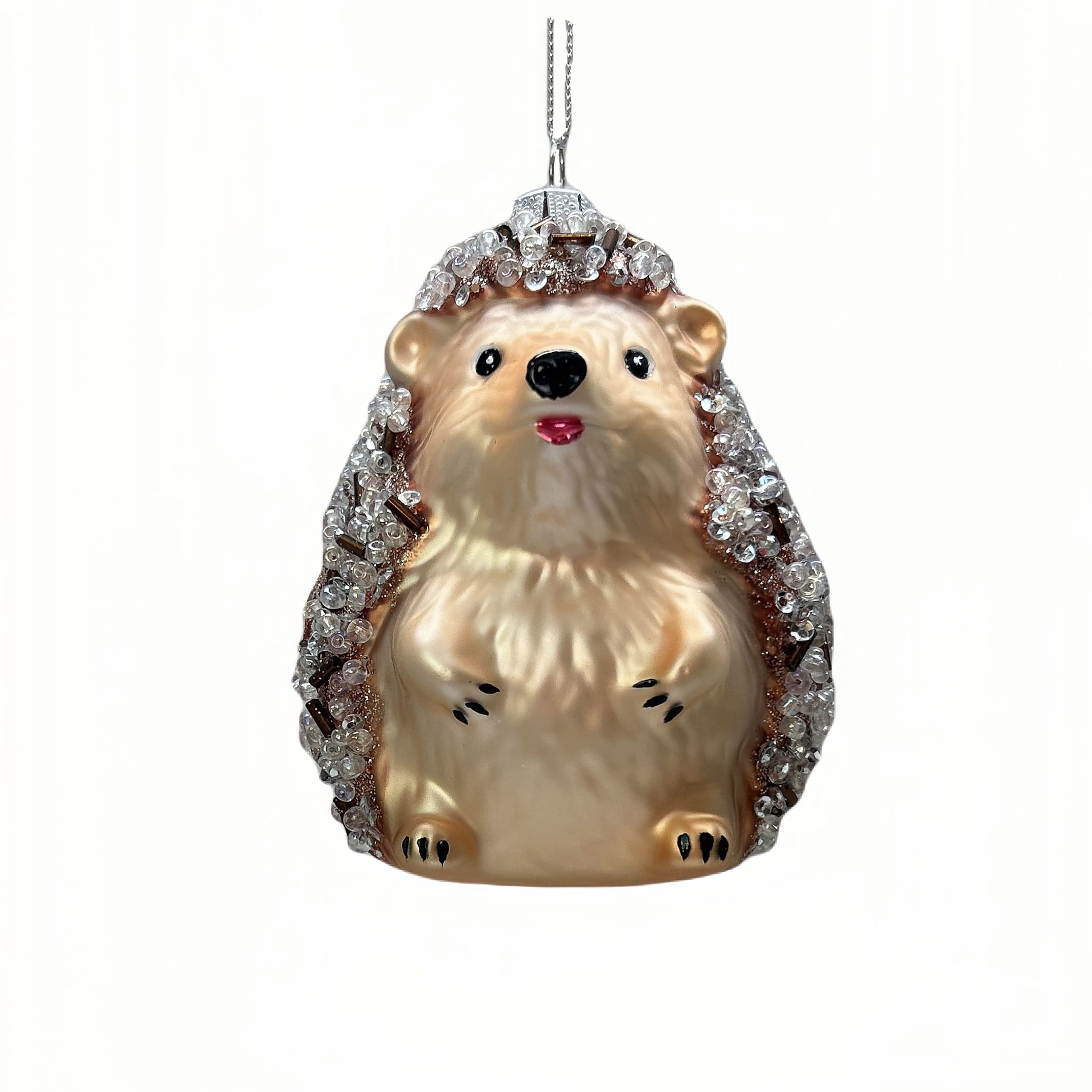 3.75&#x22; Bejeweled Hedgehog Glass Ornament by Ashland&#xAE;
