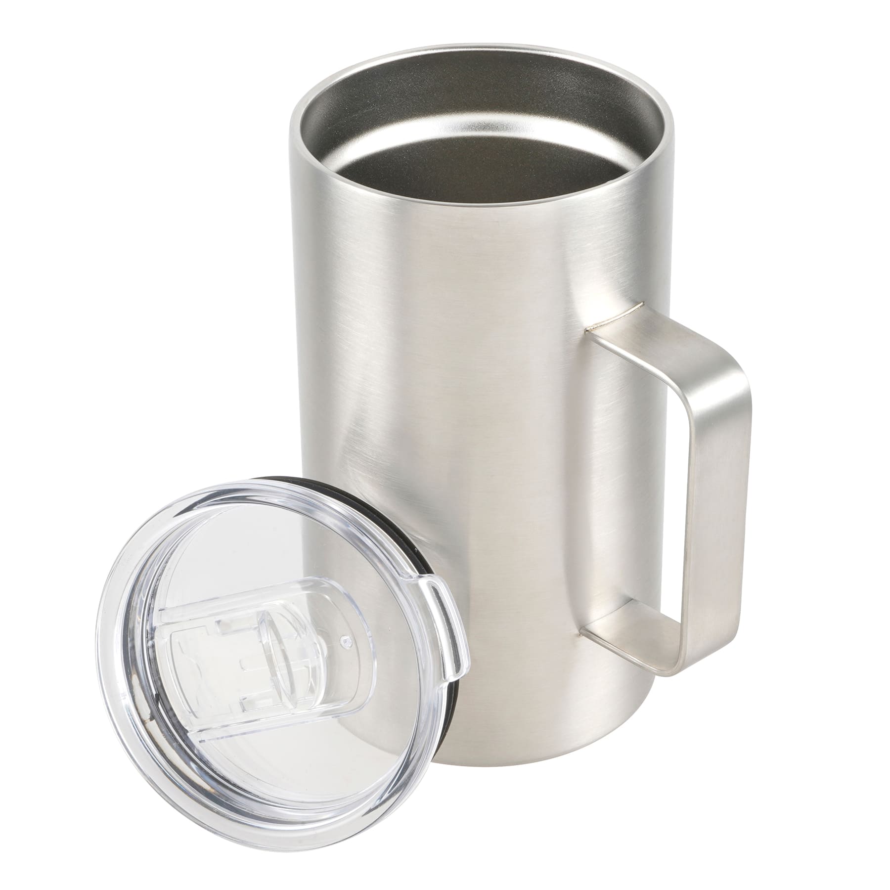 Stainless Steel Travel Tumbler Coffee Tea Mug with Push Lid 14oz BPA Free 