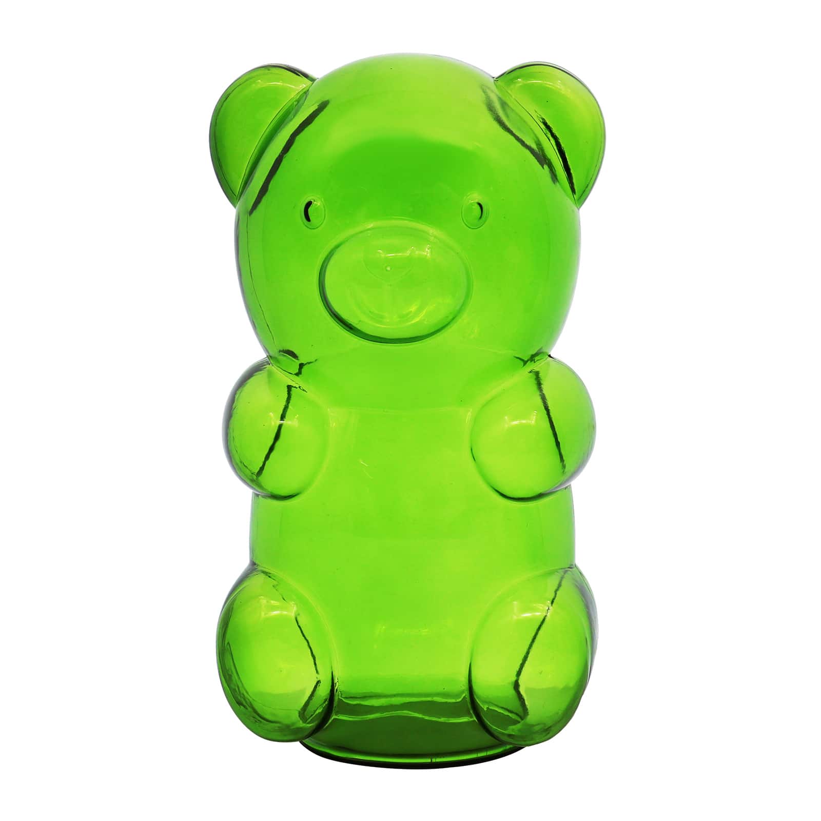 8&#x22; Green Glass Bear Tabletop D&#xE9;cor by Ashland&#xAE;