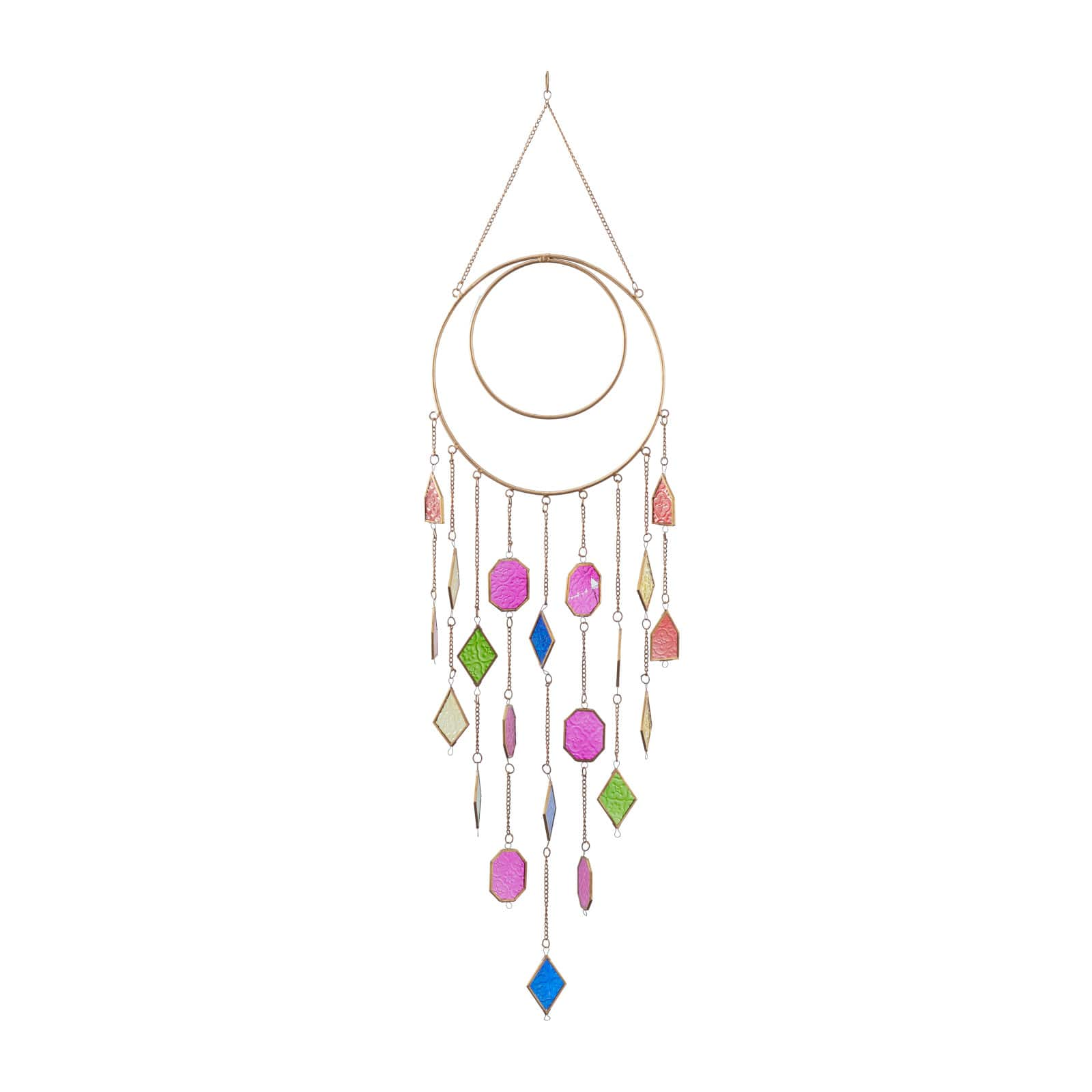 Multi Metal Contemporary Windchime, 49&#x22; x 12&#x22;