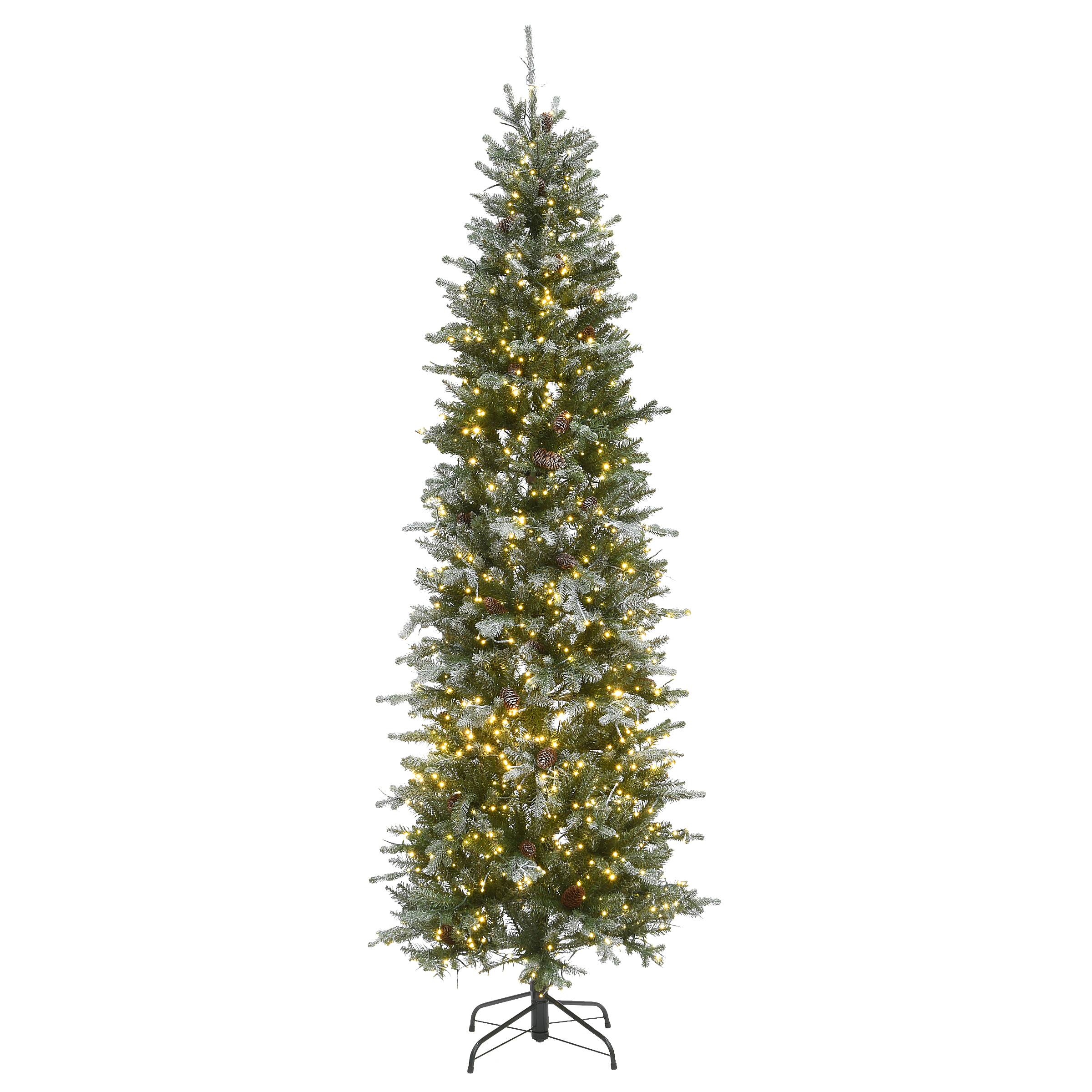 7.5ft. PreLit Feel Real® Snowy Spruce Artificial Christmas Tree