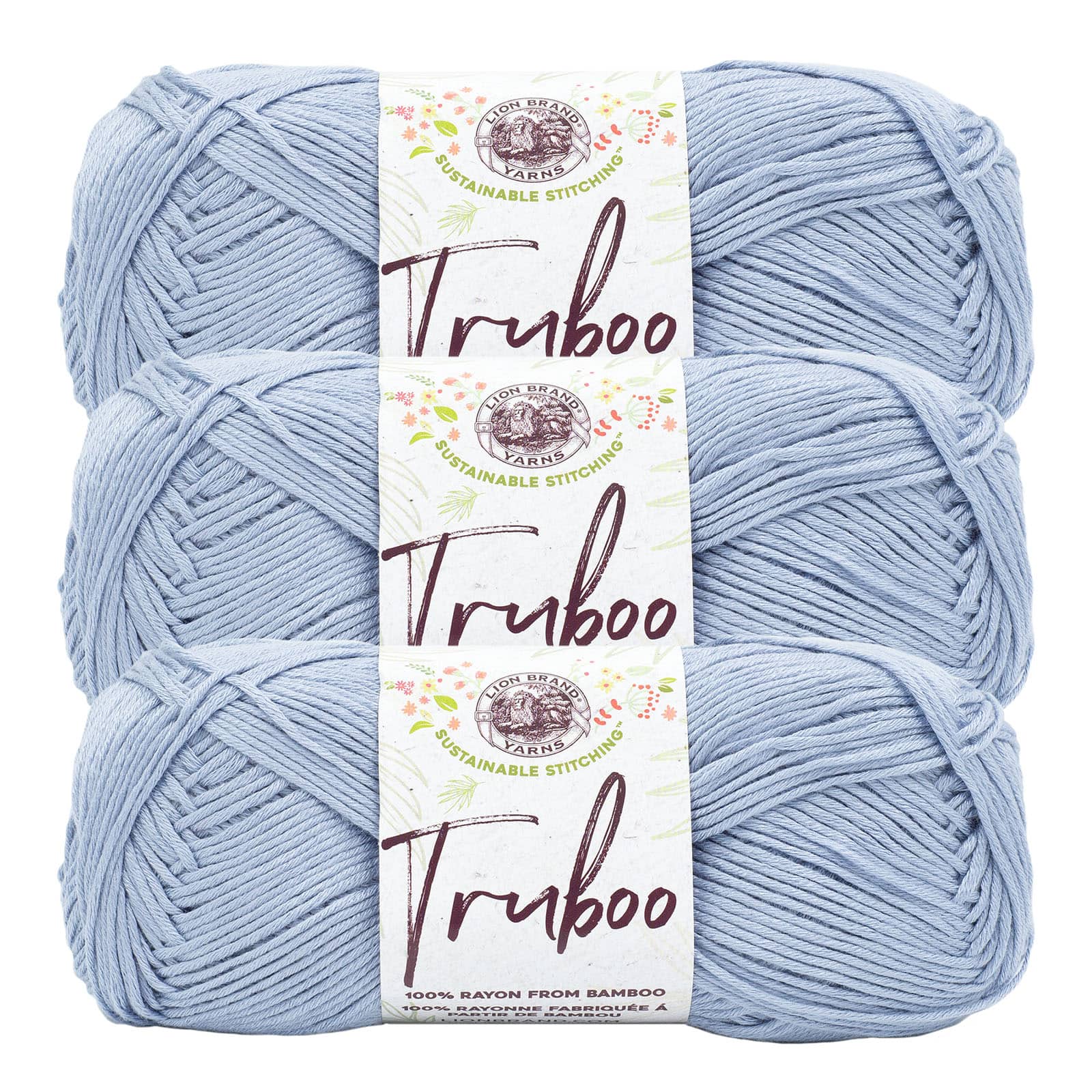 3 ct Lion Brand Truboo Yarn in Breeze | 3.5 | Michaels