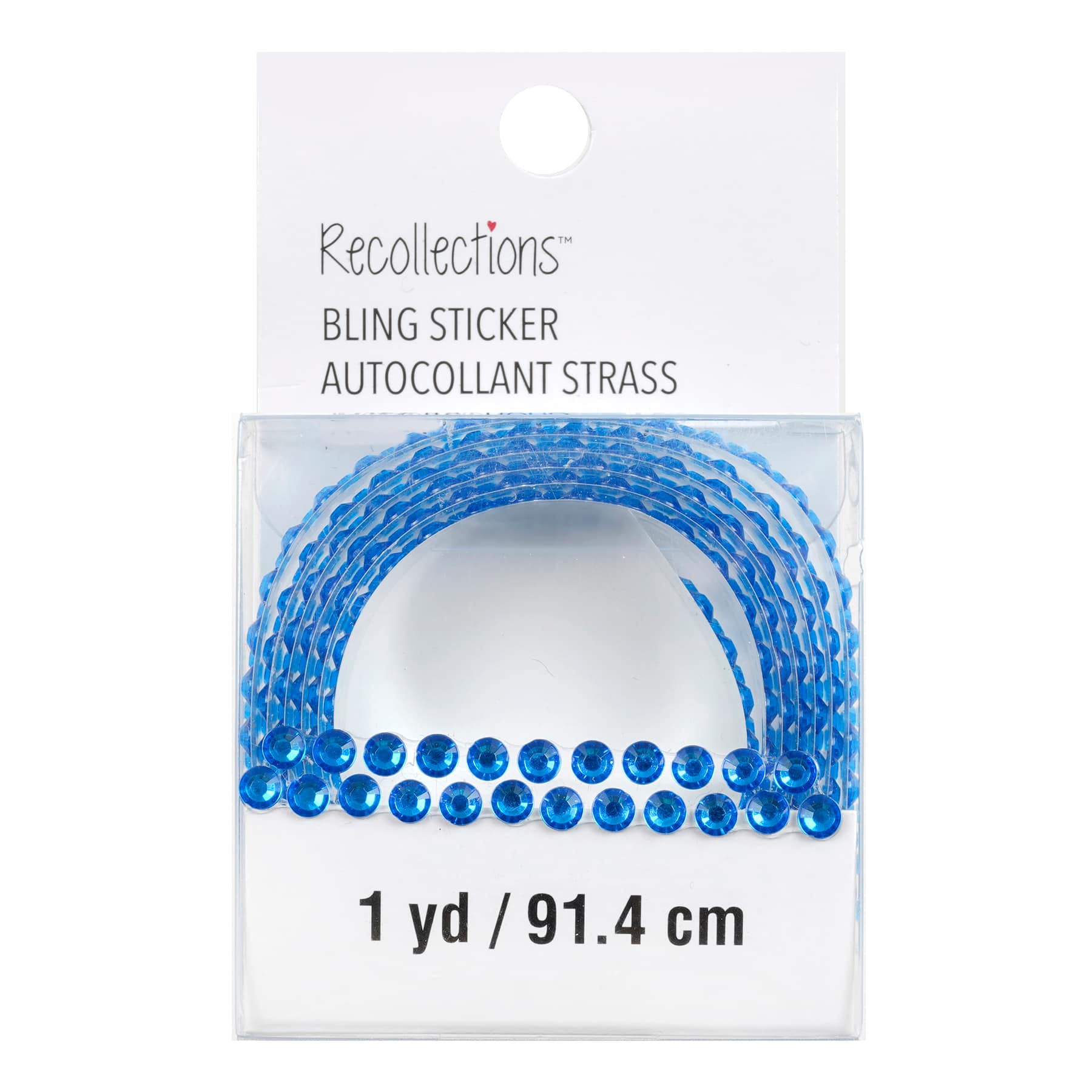 12 Pack: Bling on a Roll™ Blue Rhinestone Adhesives by Recollections™