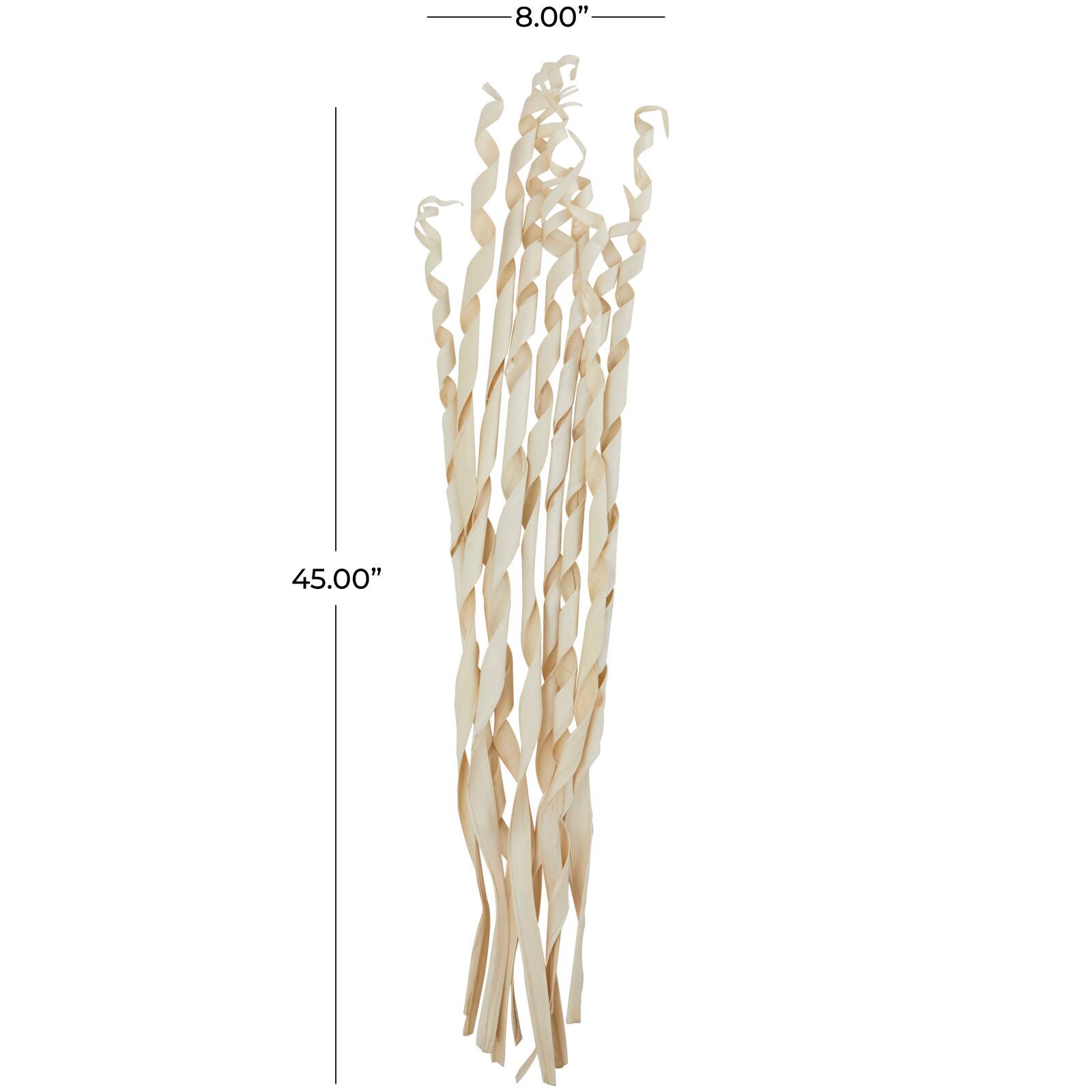 Cream Rolled Palm Leaf Bundle