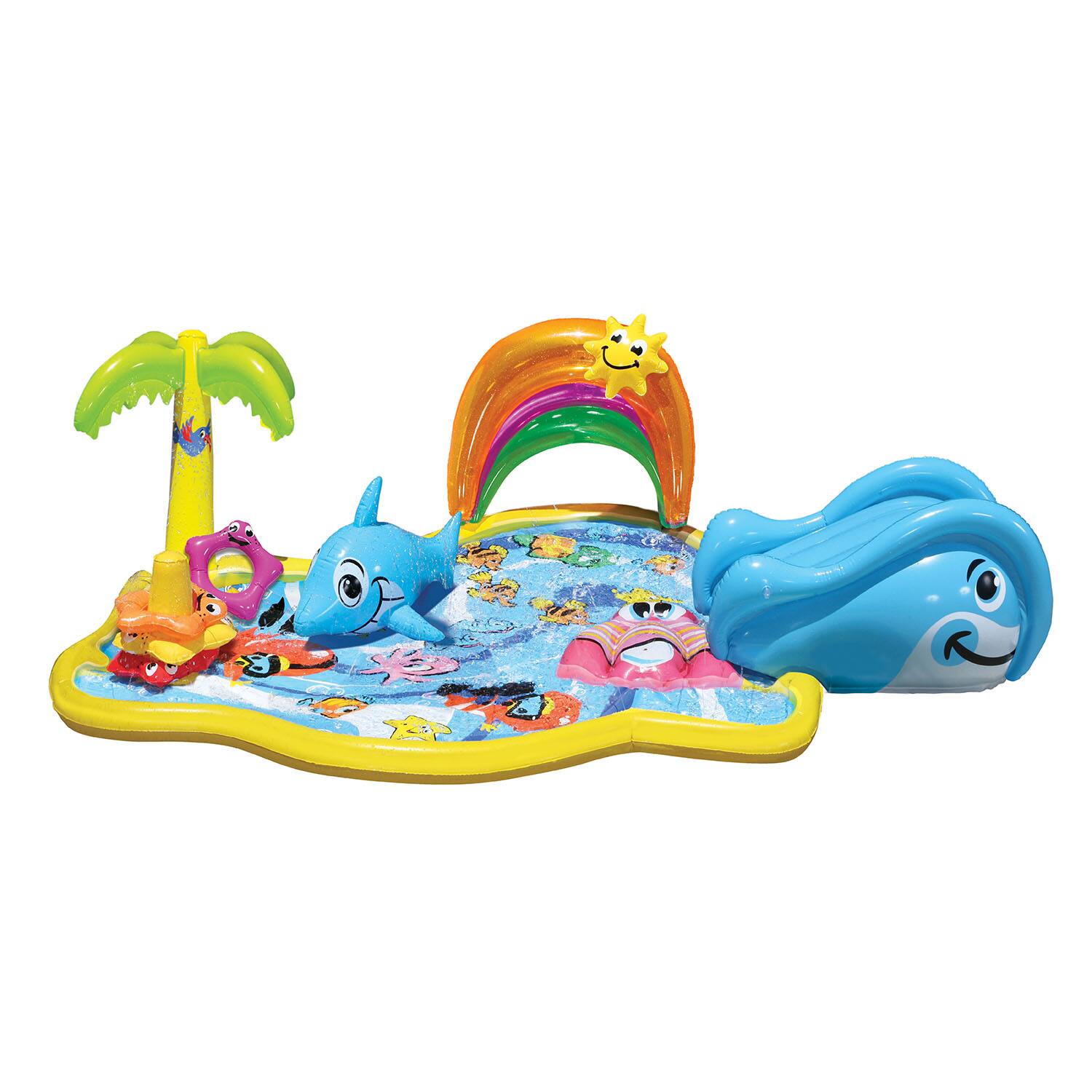 Banzai&#xAE; Toddler &#x26; Kids Inflatable Splish Splash Water Park