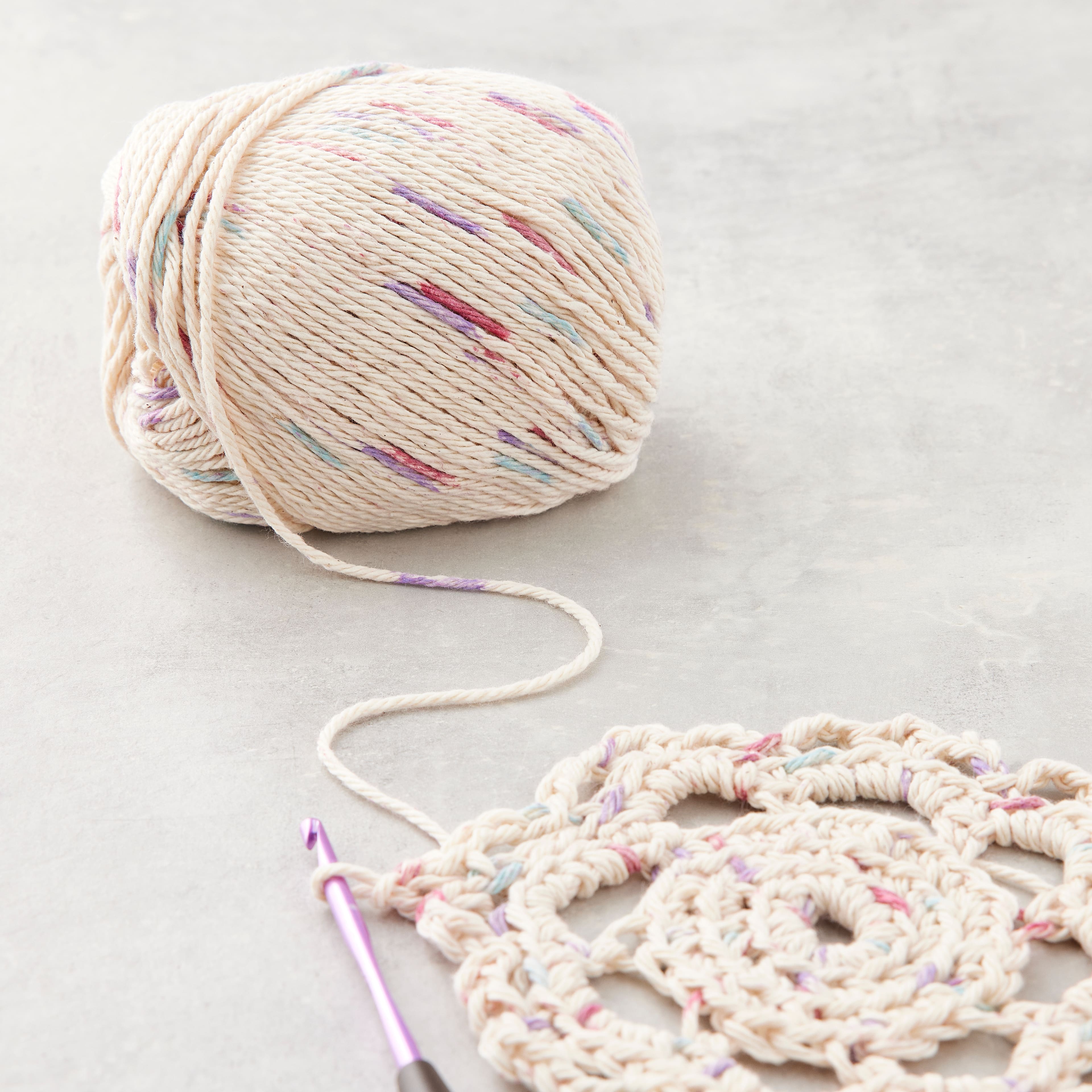 18 Pack: Classic Cotton&#x2122; Patterned Yarn by Loops &#x26; Threads&#xAE;