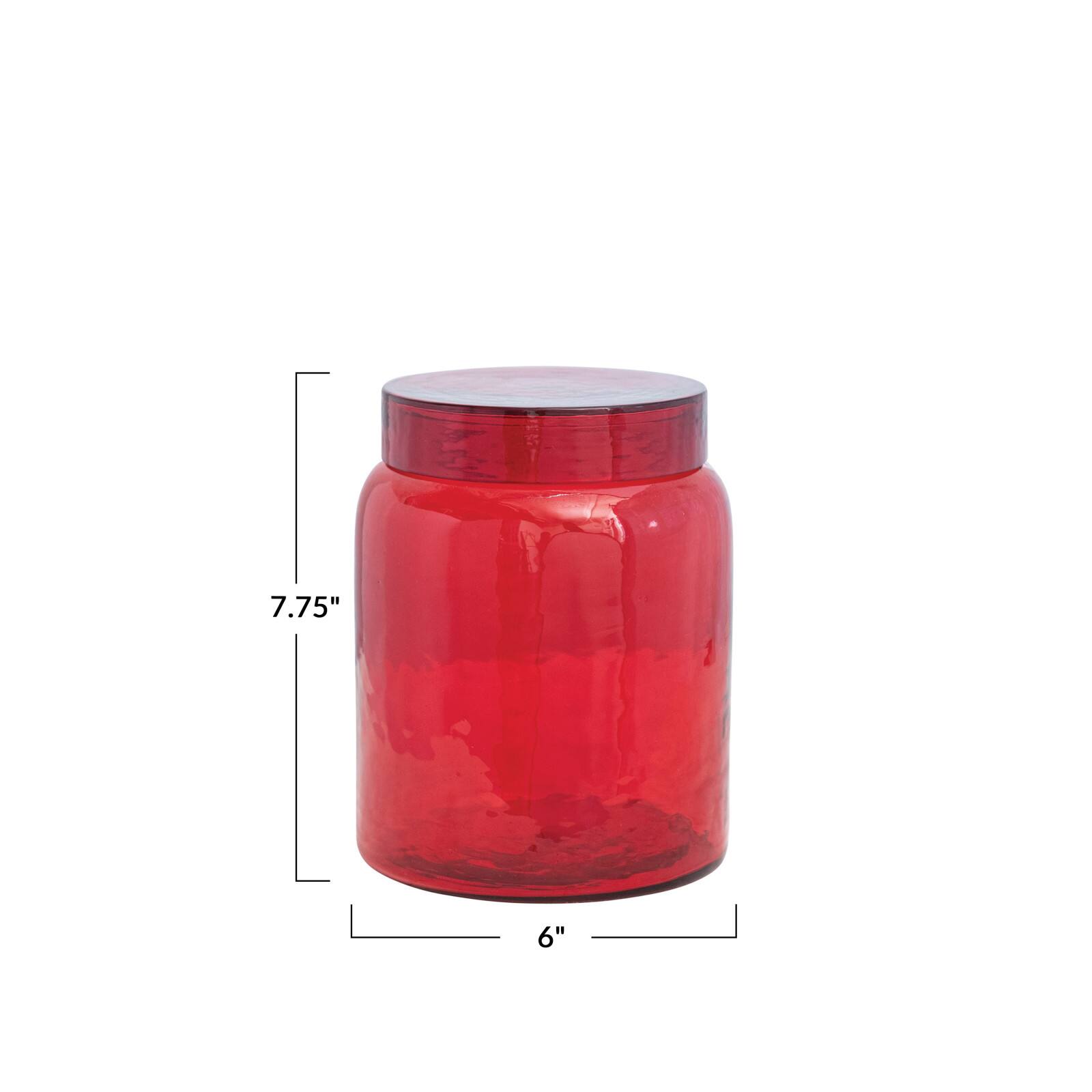 Hello Honey&#xAE; Red Glass Jar
