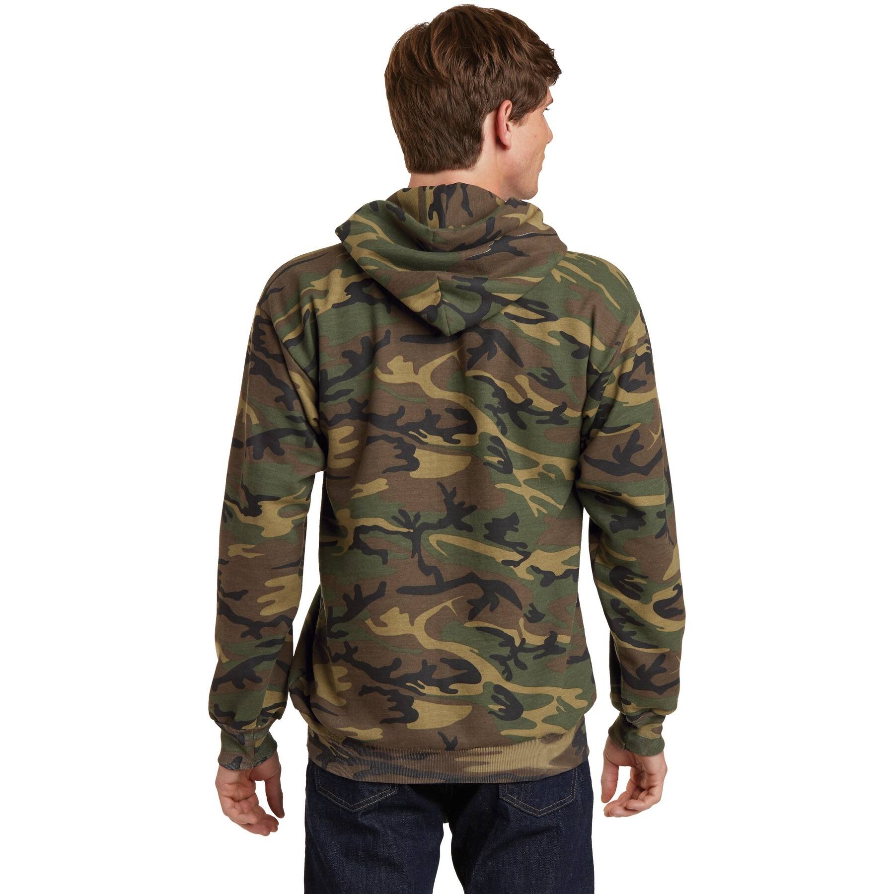 Port & Company® Camo Core Fleece Pullover Hooded Sweatshirt