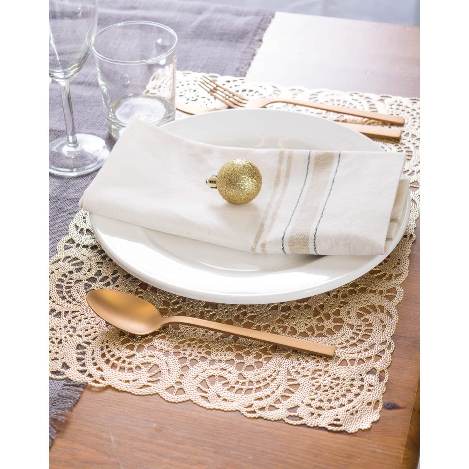 DII® French Stripe Cloth Dinner Napkins, 6ct.