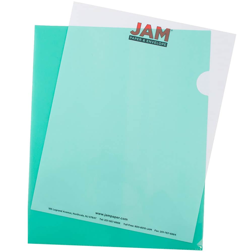 JAM Paper 9" x 11.5" Plastic Sleeve Page Protectors, 12ct.