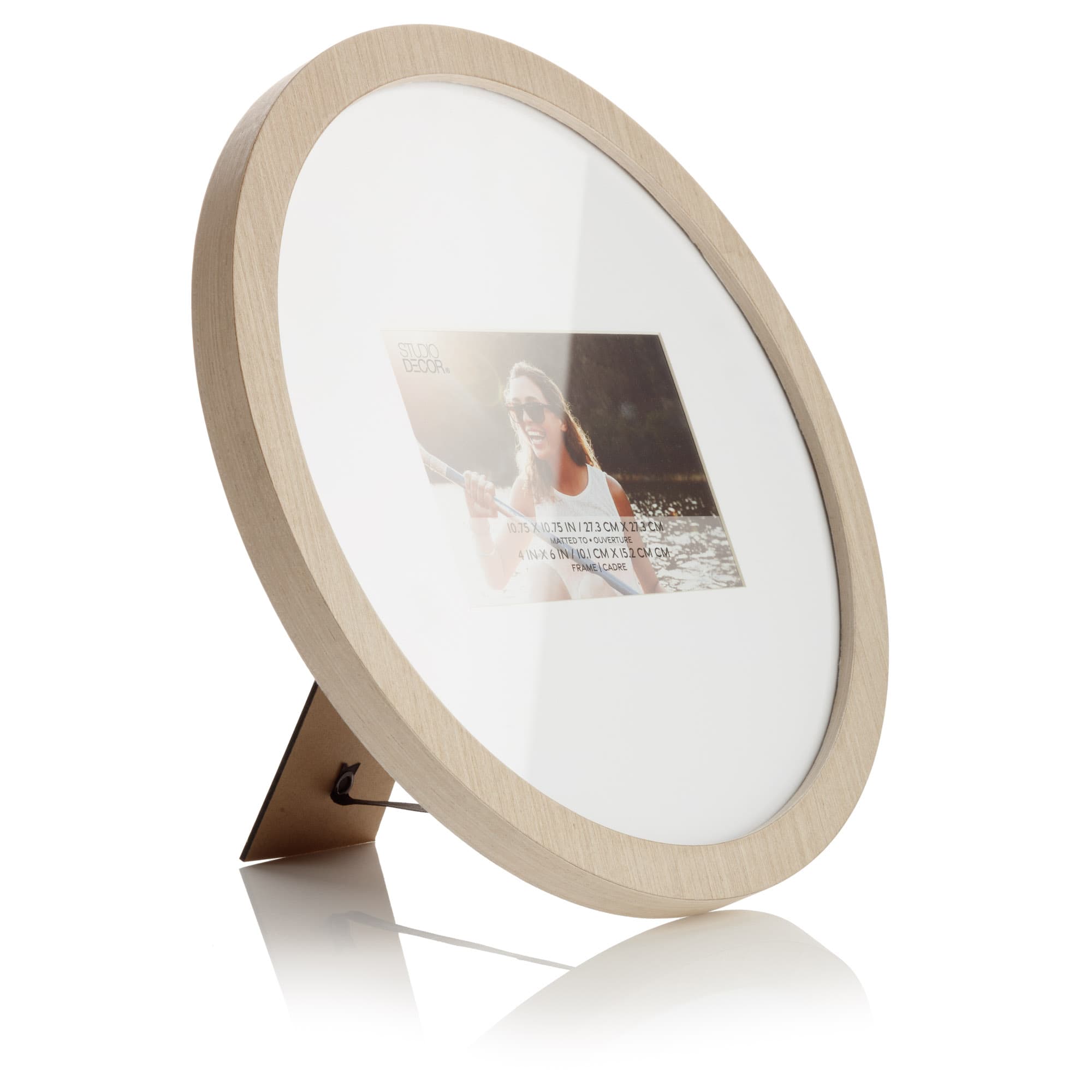 12 Pack: Natural Round 6&#x22; x 4&#x22; Picture Frame with Mat by Studio D&#xE9;cor&#xAE;