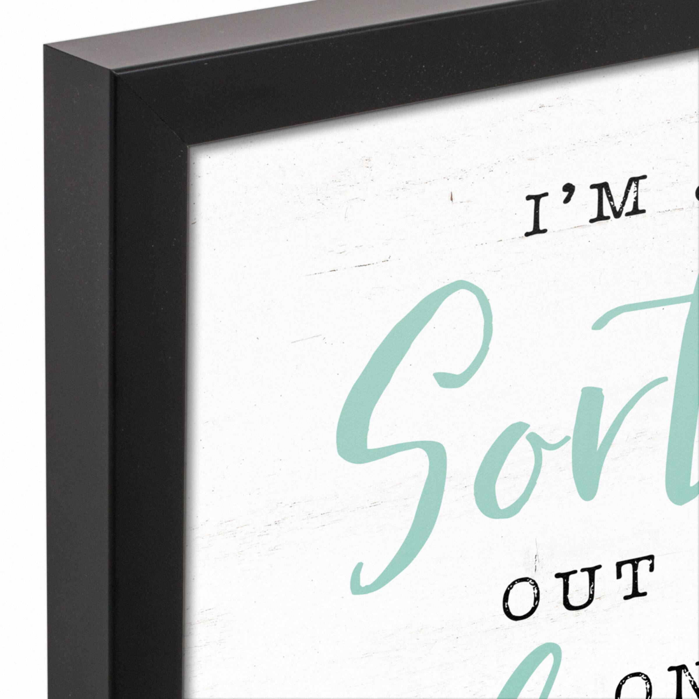 Sorting Load 12" x 12" Black Framed Canvas