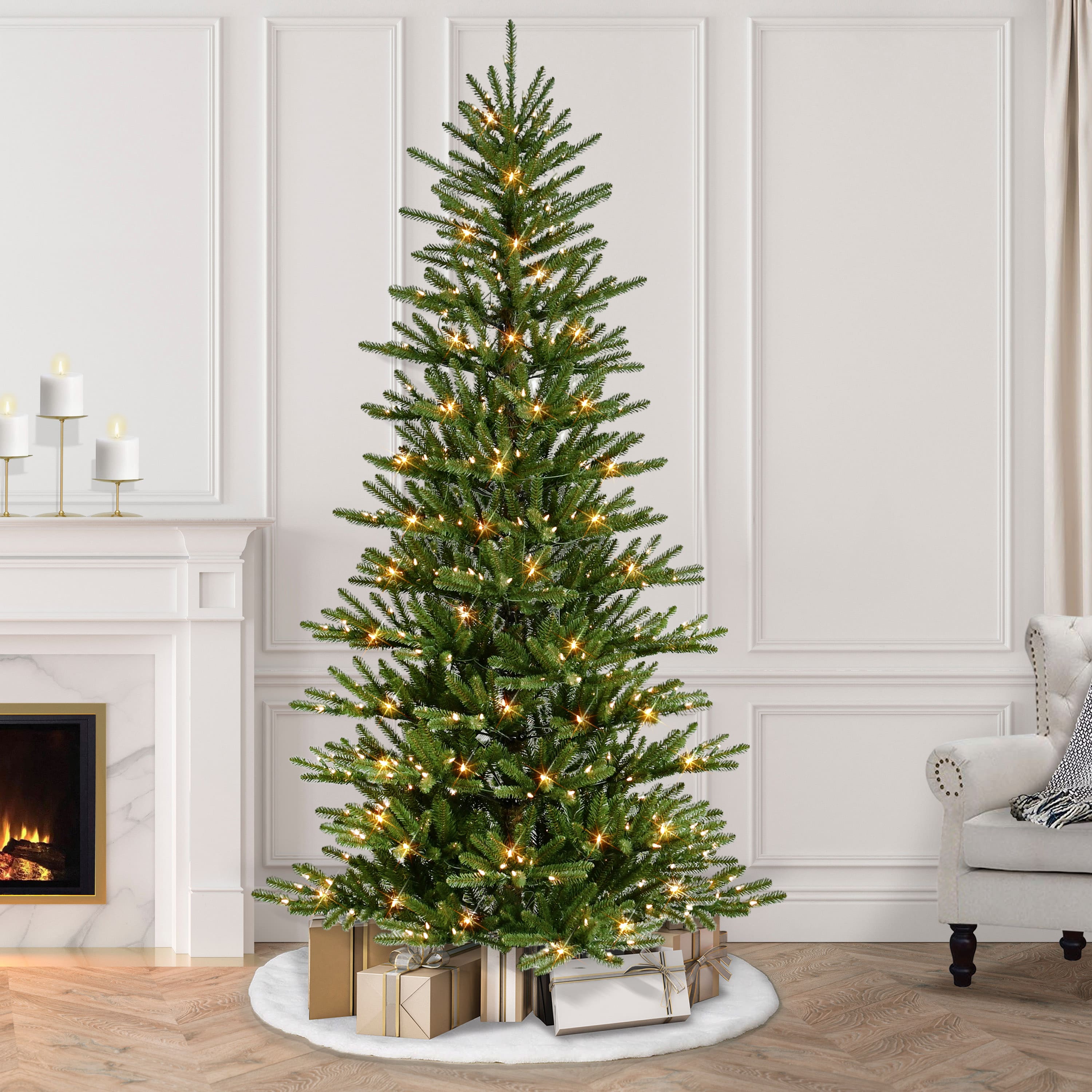 7.5ft. Pre-Lit Mountain View Spruce Artificial Christmas Tree