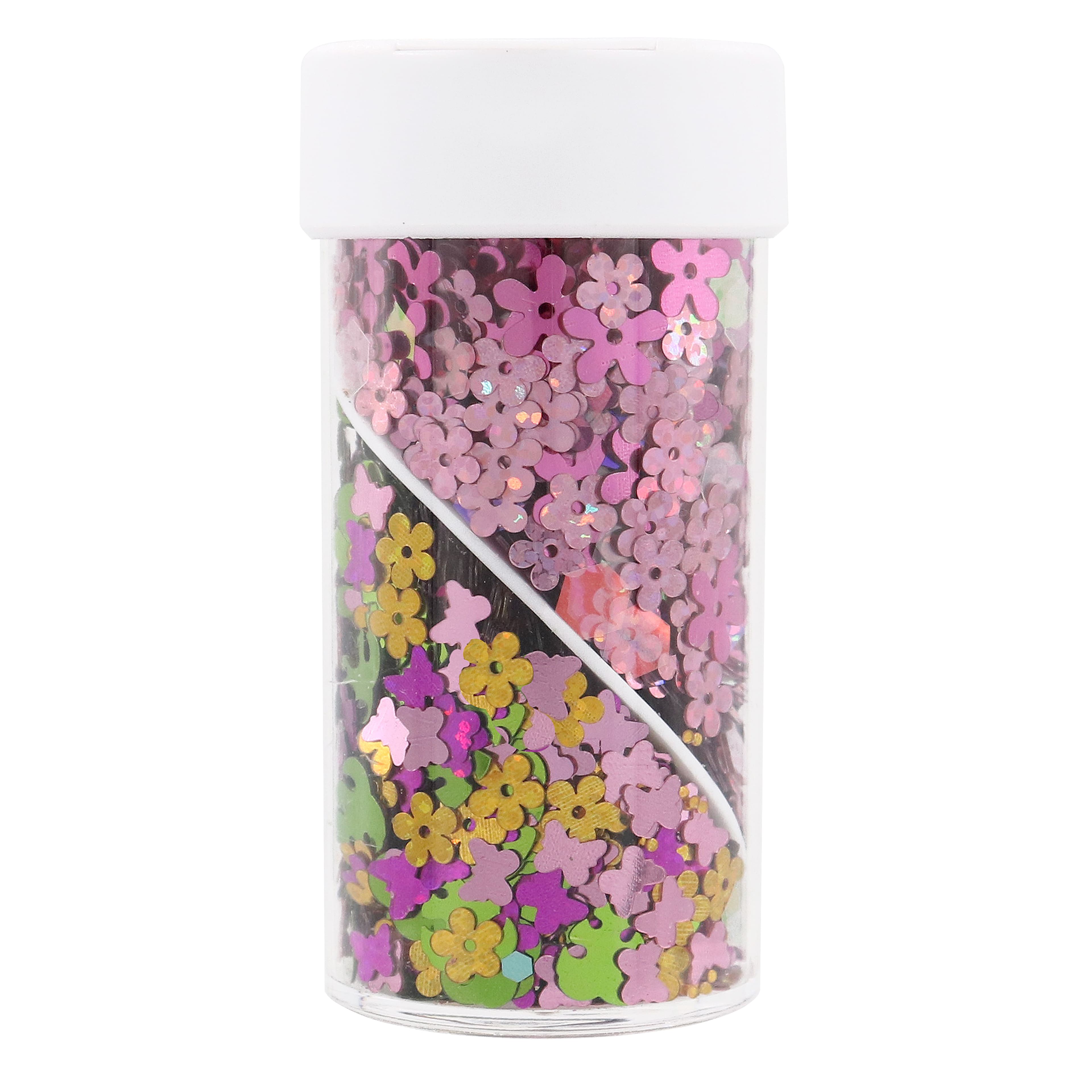 12 Pack: Butterfly Meadow Shaped Glitter Swirl Jar by Creatology&#x2122;
