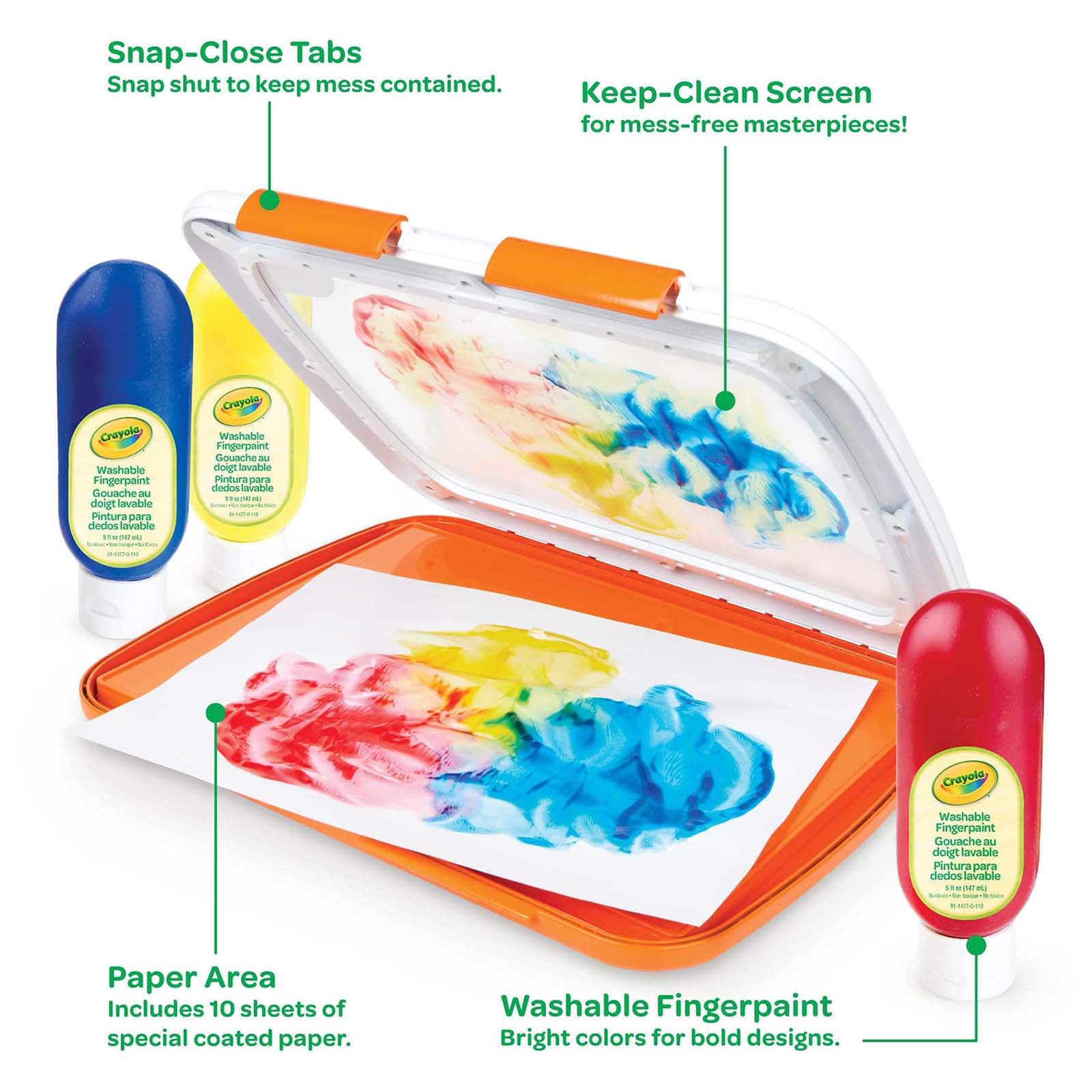 Crayola&#xAE; Easy-Clean Fingerpaint