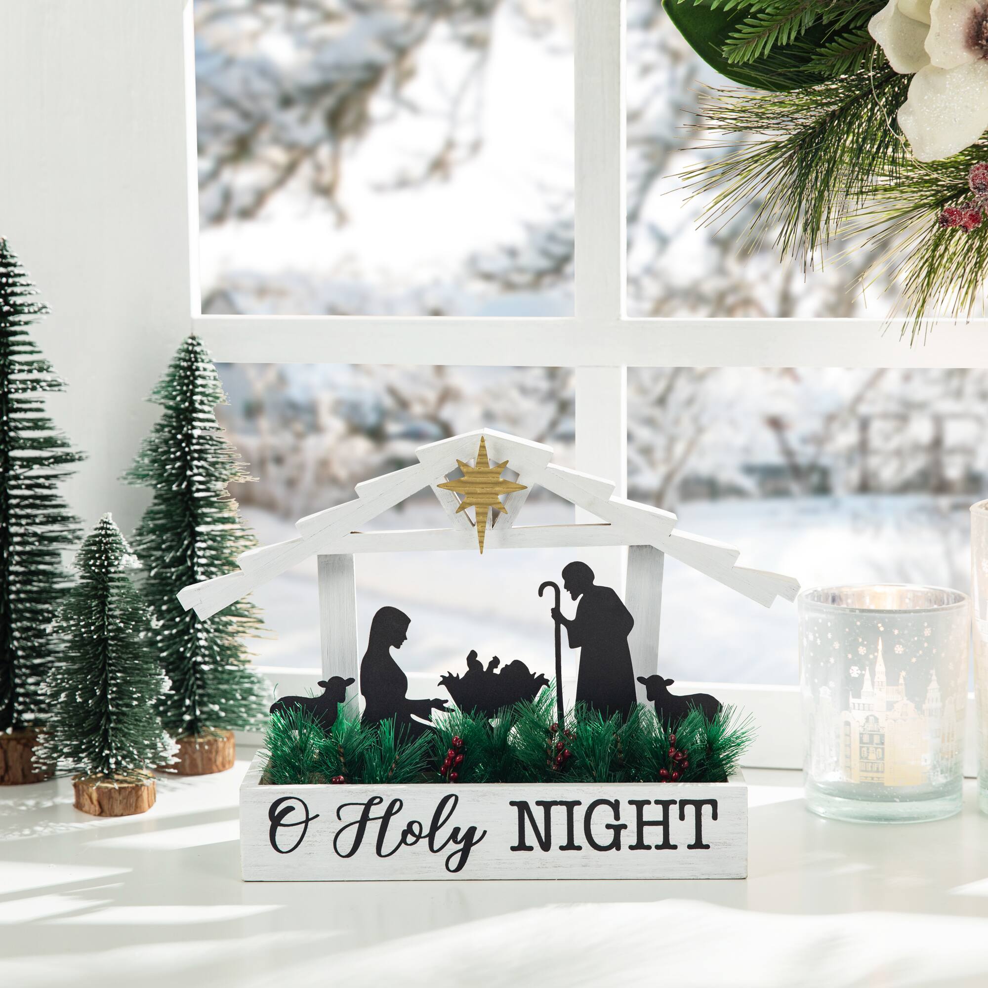 Glitzhome® 9.7" Nativity Table Décor