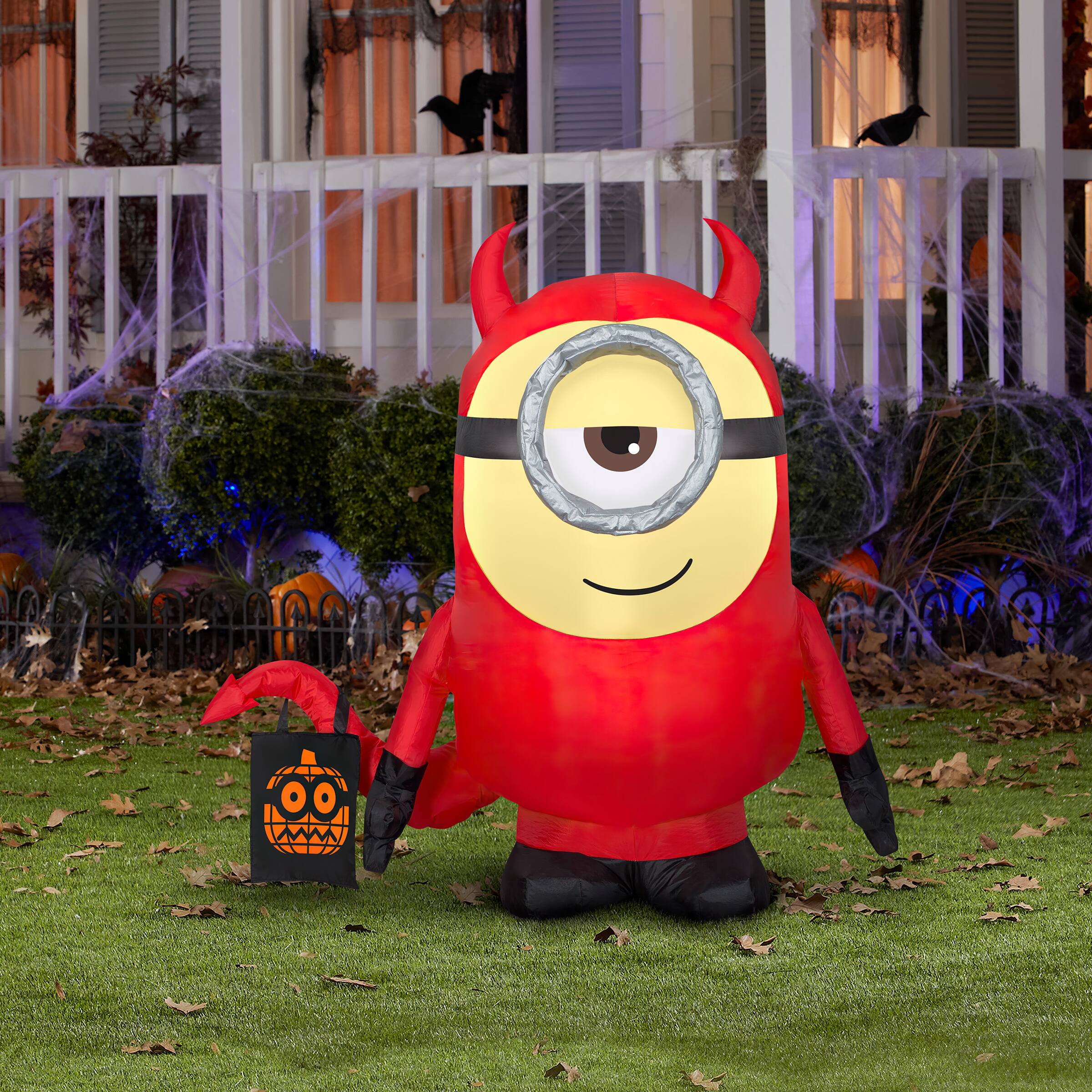 42&#x22; Inflatable Halloween Minion Dave