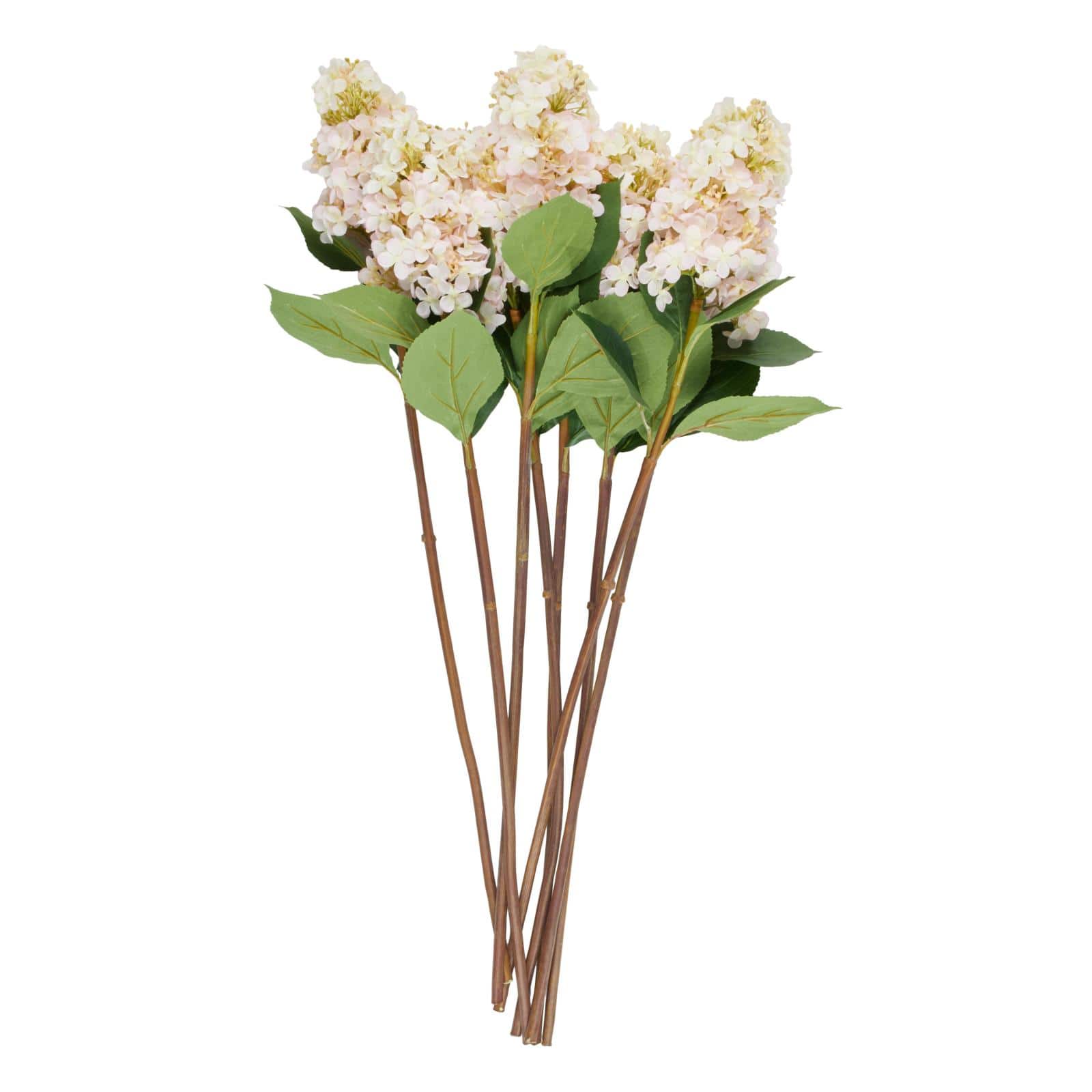 34.5" Pink Hydrangea Artificial Flower Stem, 8ct.