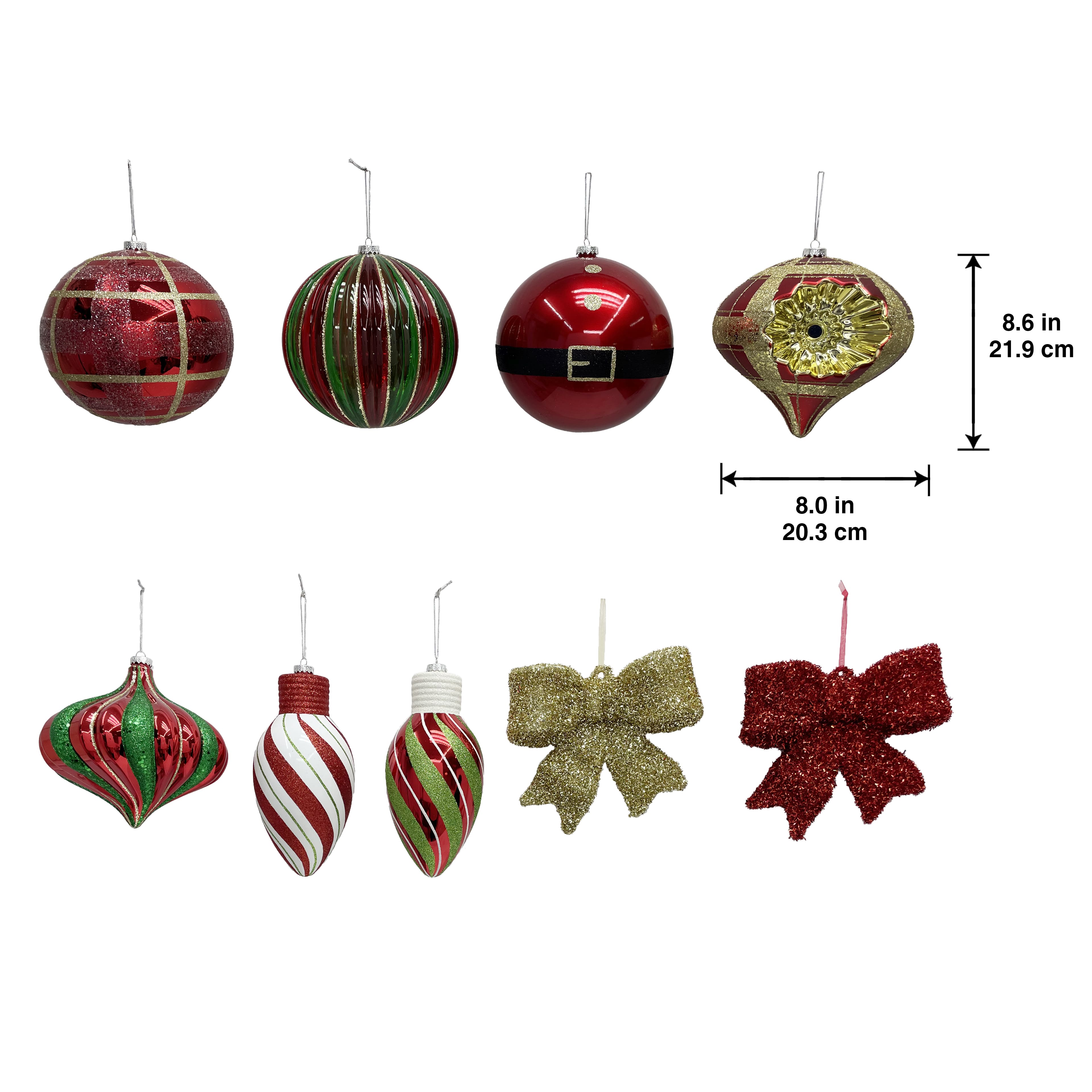 Assorted Jumbo Classic Christmas Ornament by Ashland&#xAE;, 1pc.