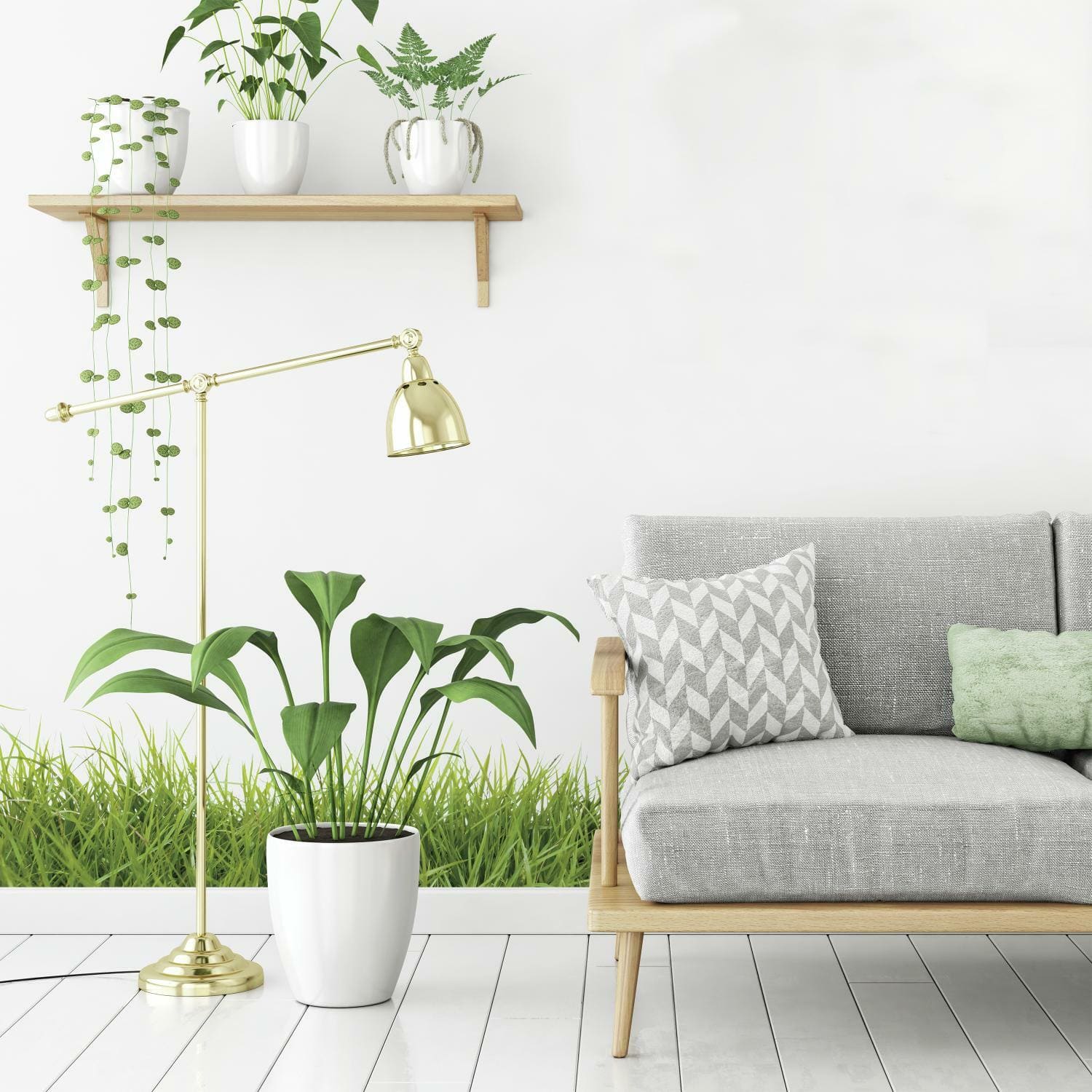 RoomMates Grass Giant Peel &#x26; Stick Giant Wall Decals