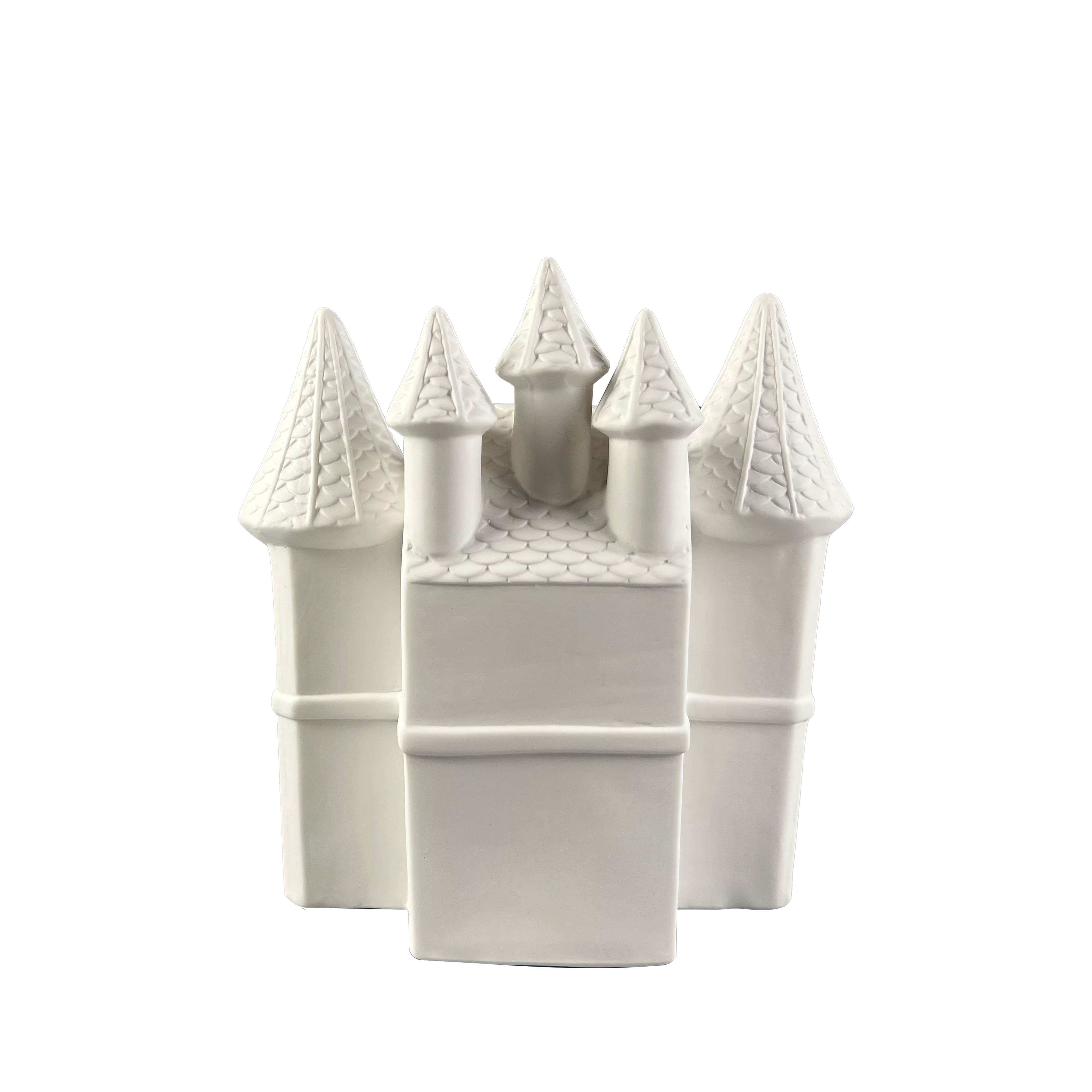 8.25&#x22; LED DIY Ceramic Christmas Castle D&#xE9;cor by Make Market&#xAE;