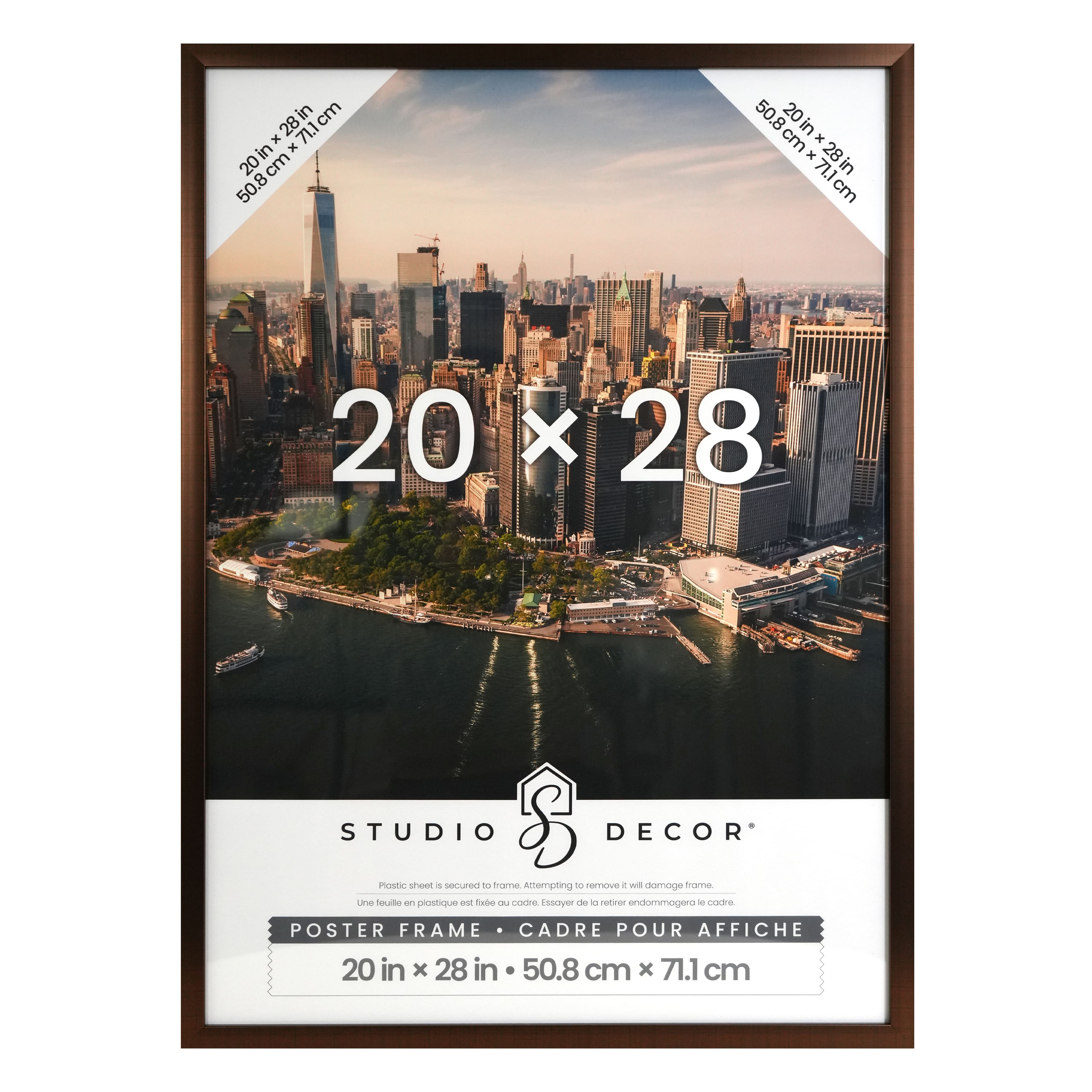 6 Pack: Downtown™ Bronze Finish Poster Frame by Studio Décor®