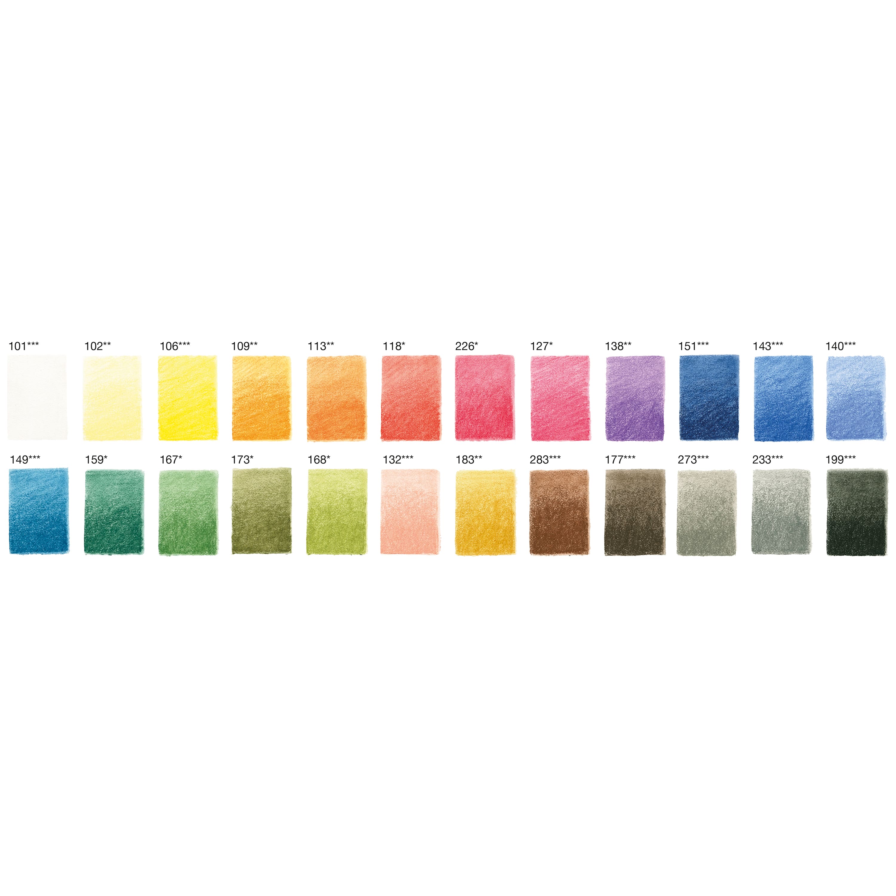 Faber-Castell Pitt 24 Color Pastel Pencil Set