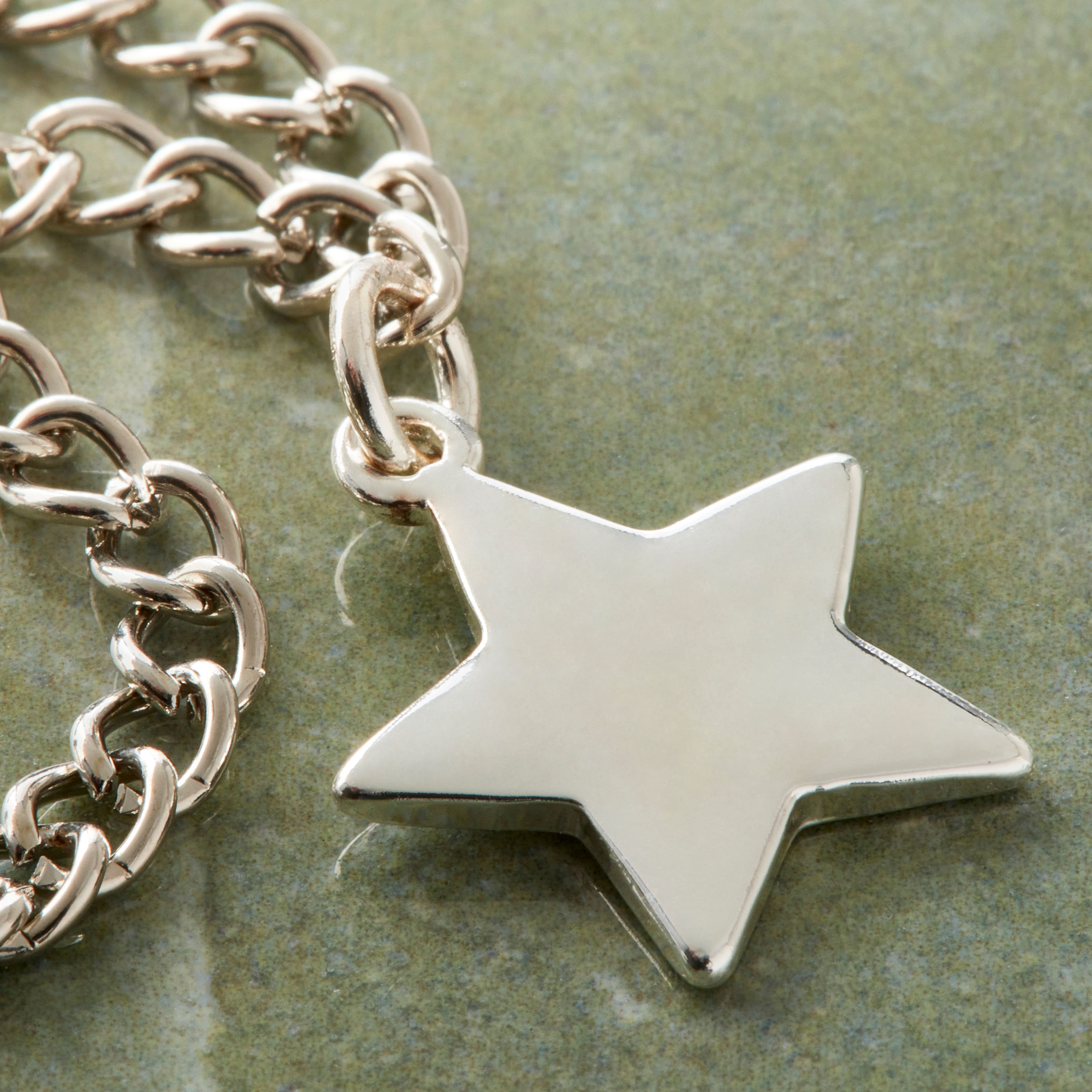 12 Pack: Charmalong™ Silver Plated Star Charm by Bead Landing™