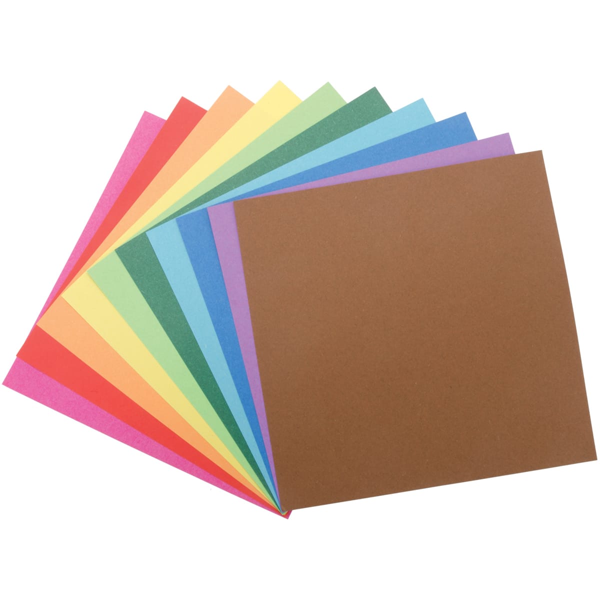 Folia® 6" Solid Assorted Origami Paper, 500 Sheets