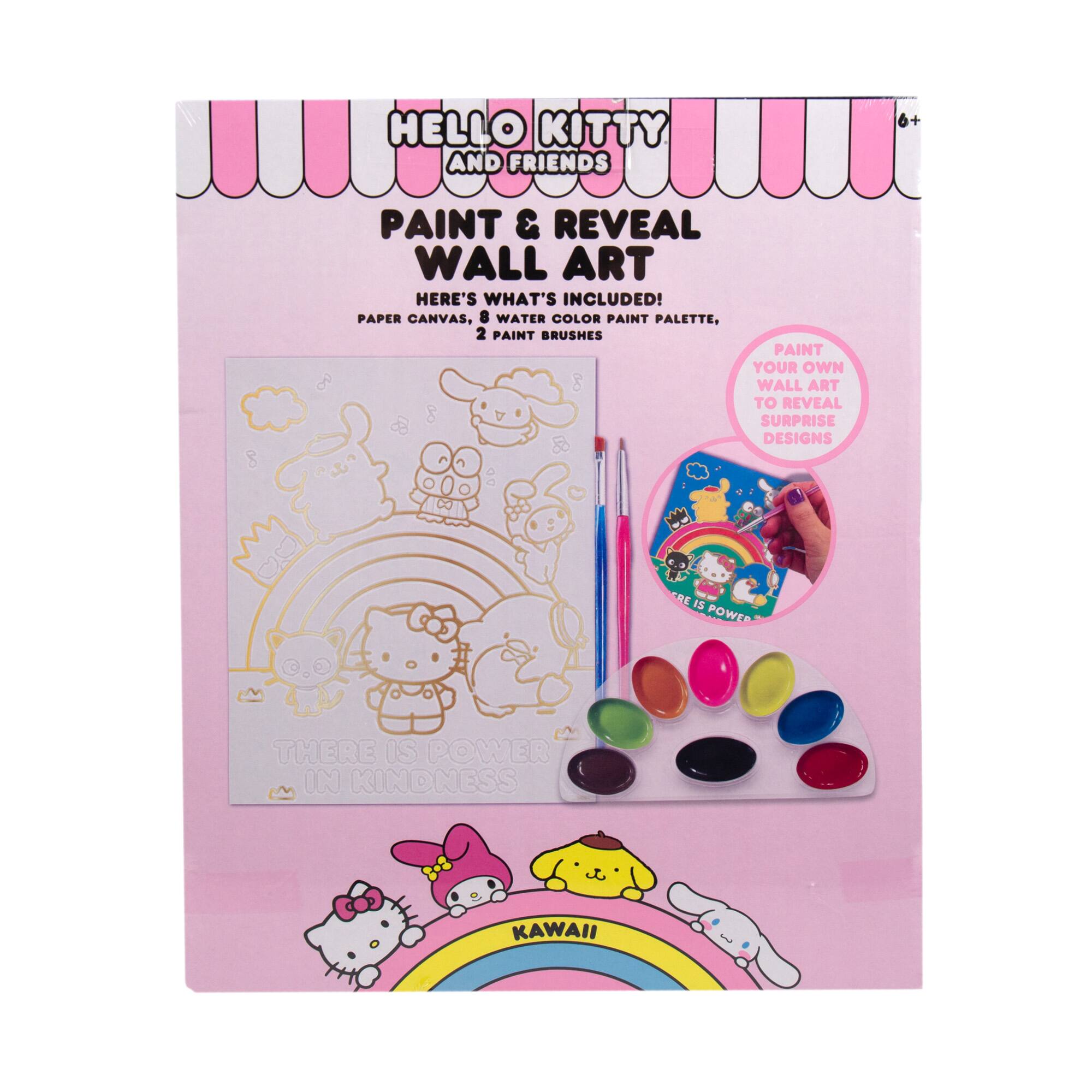 Hello Kitty&#xAE; Kawaii Paint &#x26; Reveal Wall Art