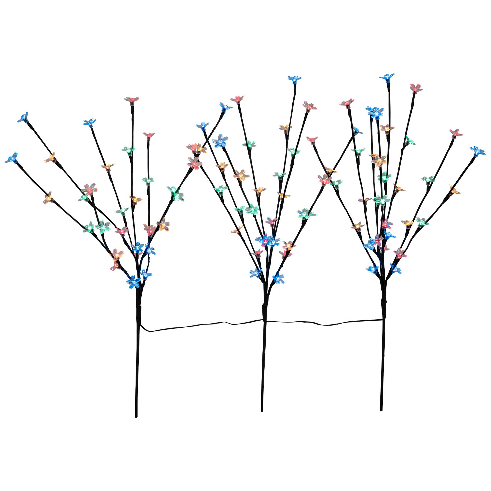 2.5ft. Cherry Blossom LED Lit Artificial Tree Branches, 3ct. 