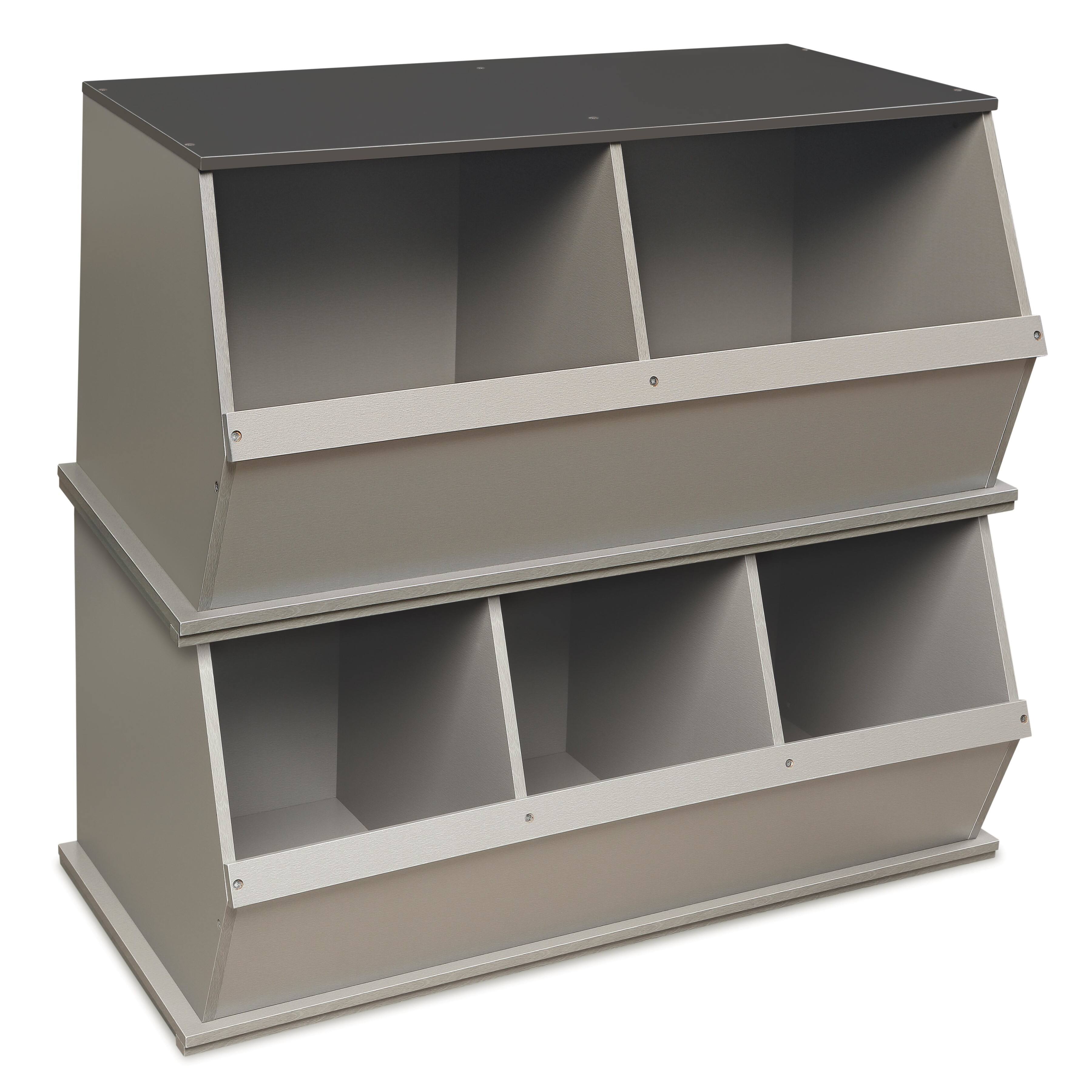 Badger Basket 3 Bin Stackable Storage Cubby