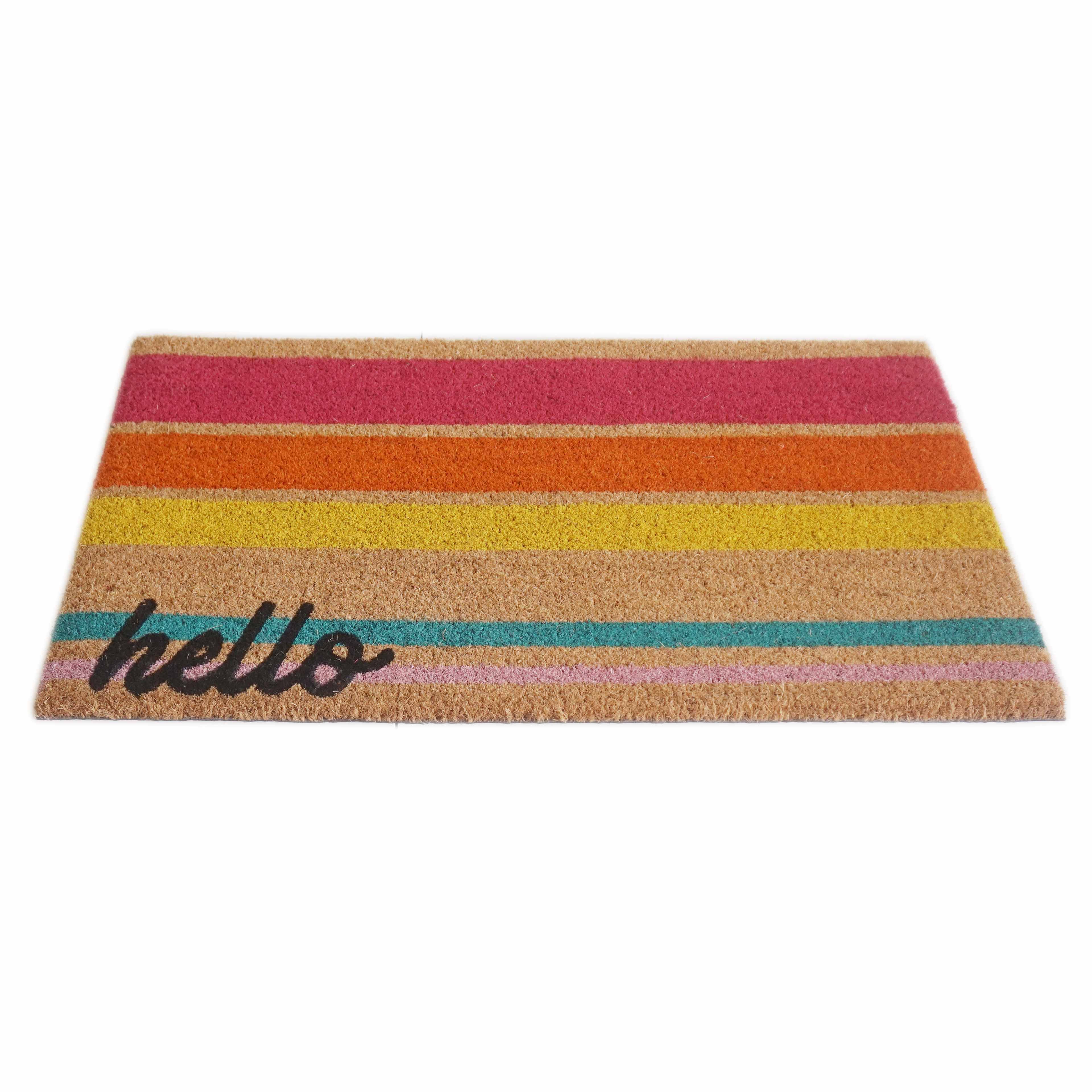 Hello Striped Doormat by Ashland&#xAE;