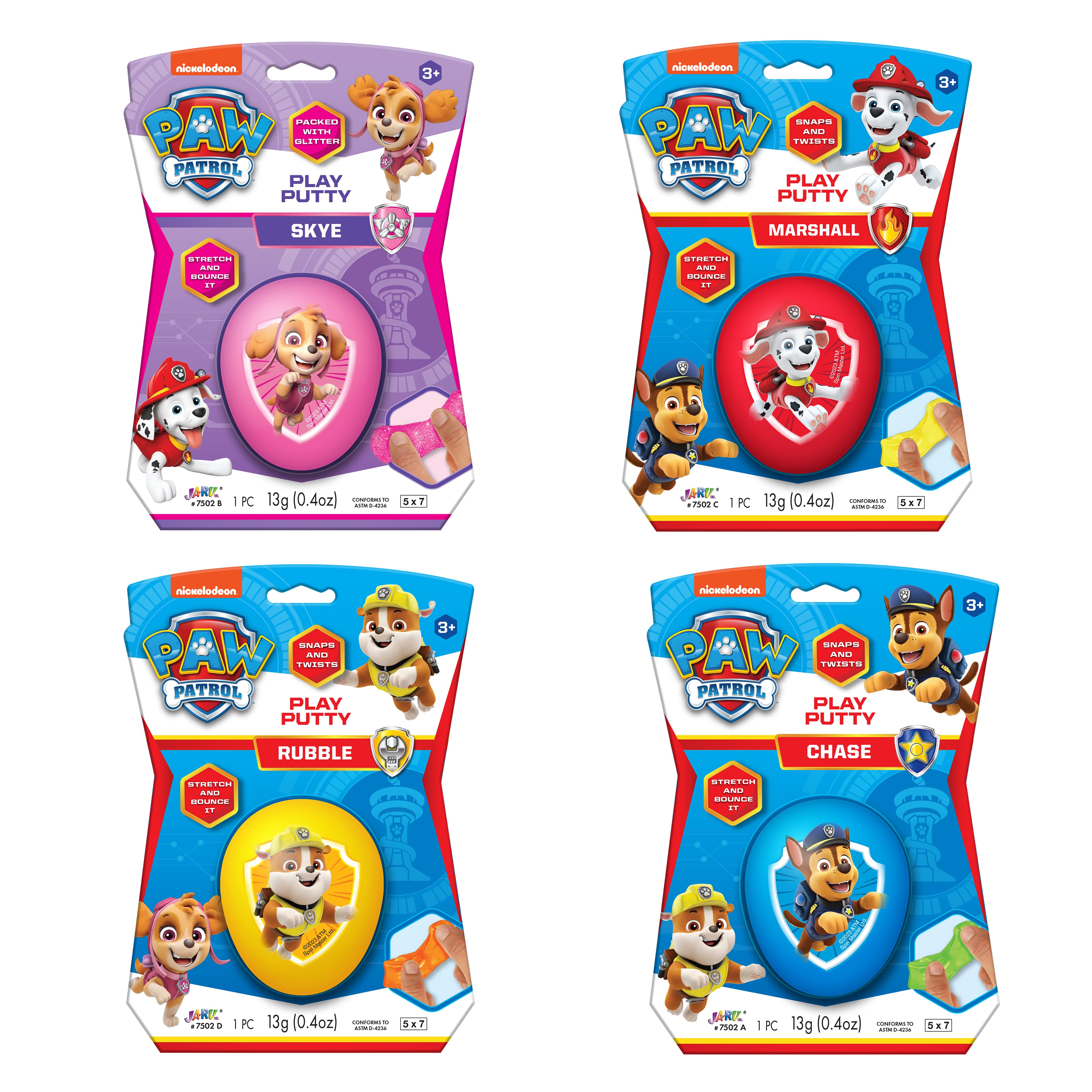 Assorted Ja-Ru&#xAE; PAW Patrol&#x2122; Play Putty