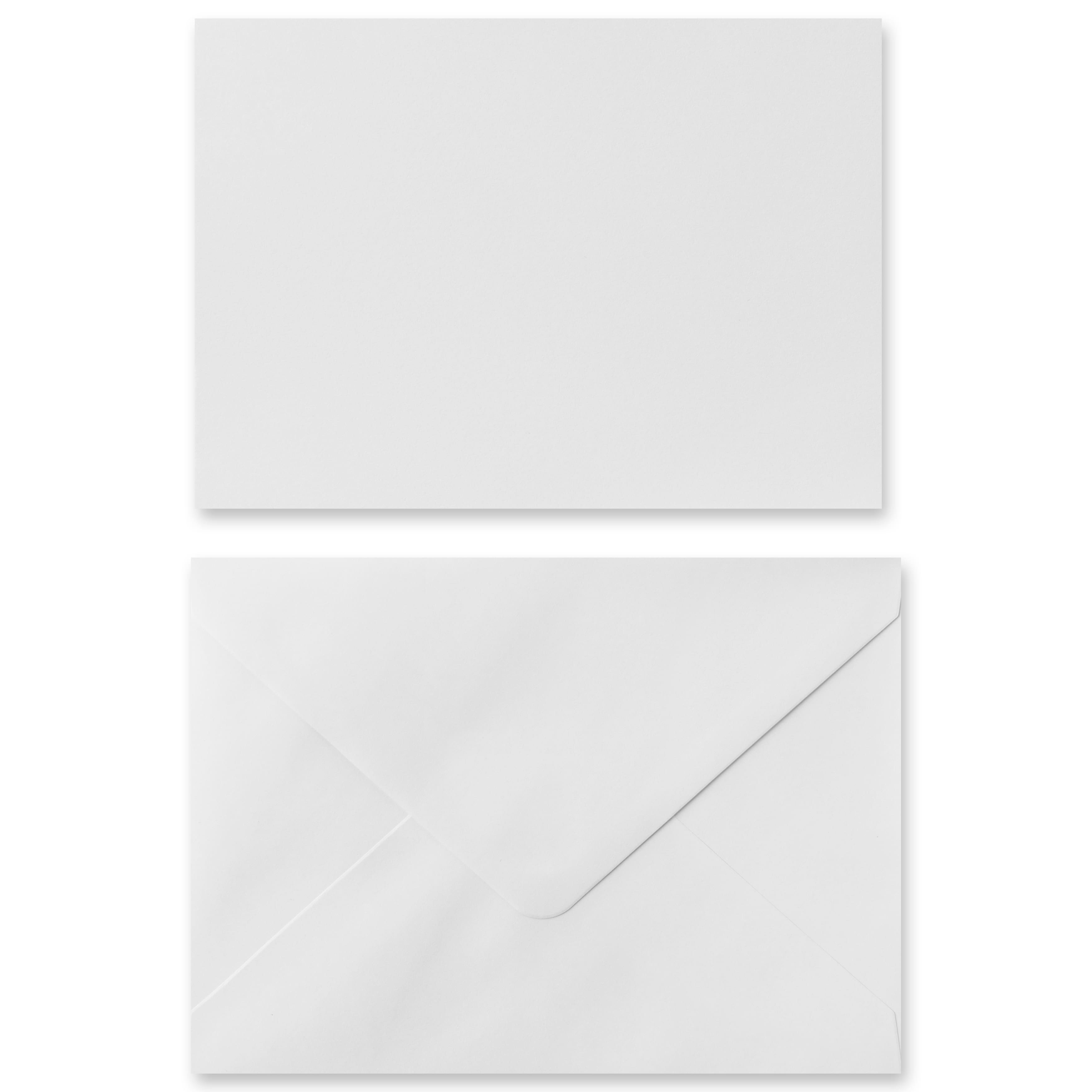 10 ensembles de cartes plates et enveloppes blanches de Recollections, 12,7 cm x 17,7 cm