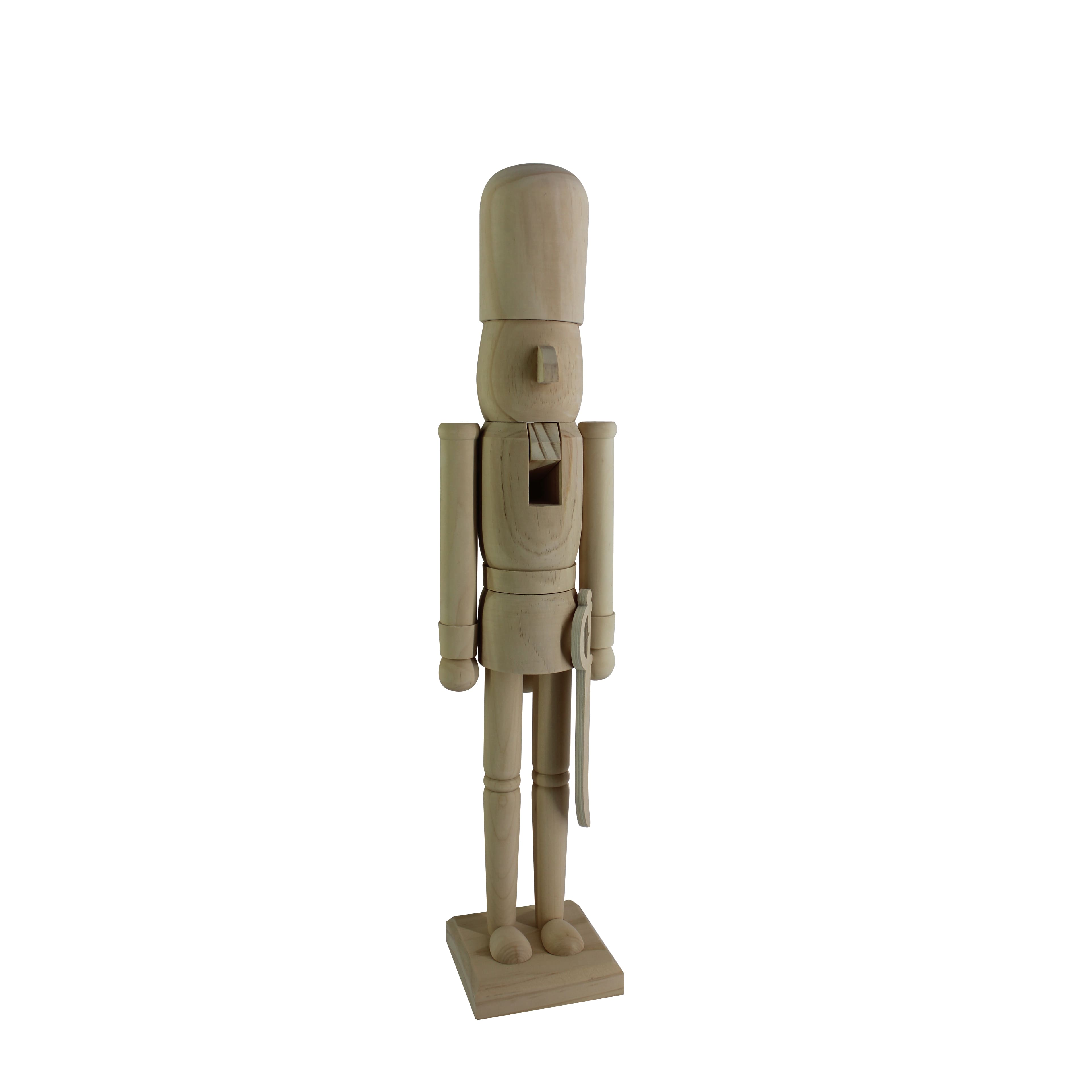 24&#x22; Soldier with Saber DIY Pinewood Nutcracker by Make Market&#xAE;