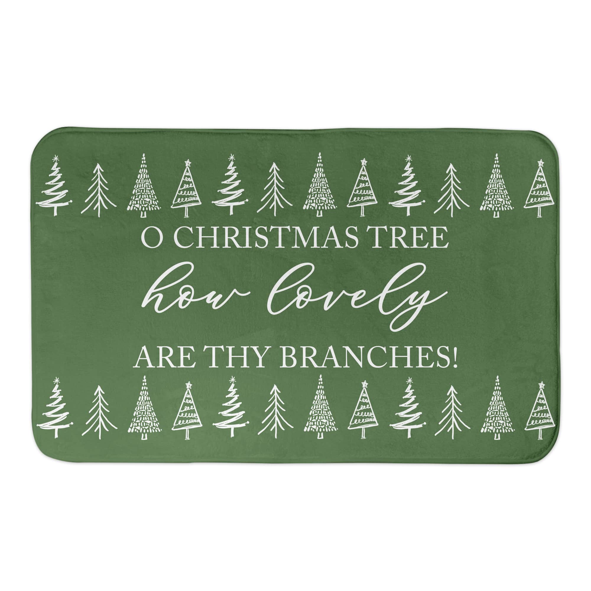 Designs Direct O Christmas Tree 34" x 21" Bath Mat